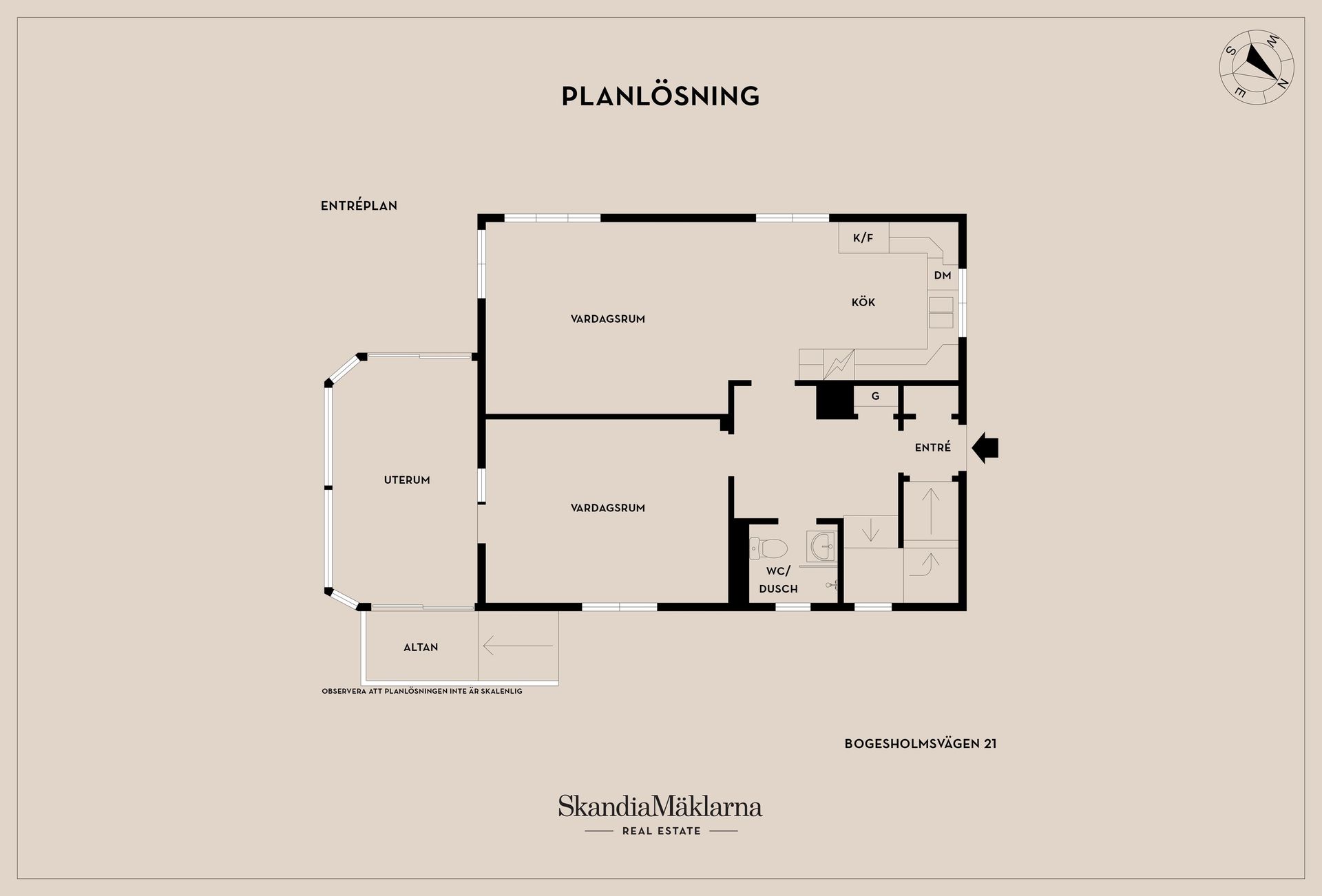 Villa, Bogesholmsvägen 21, Centralt, Kävlinge