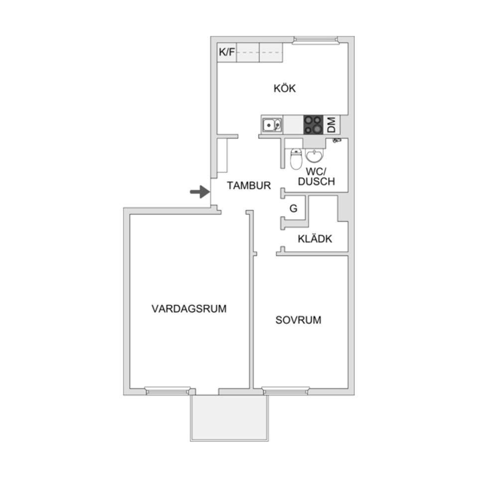 Bostadsrätt, Falkenbergsgatan 11C, Fredriksdal / Johanneberg, Göteborg