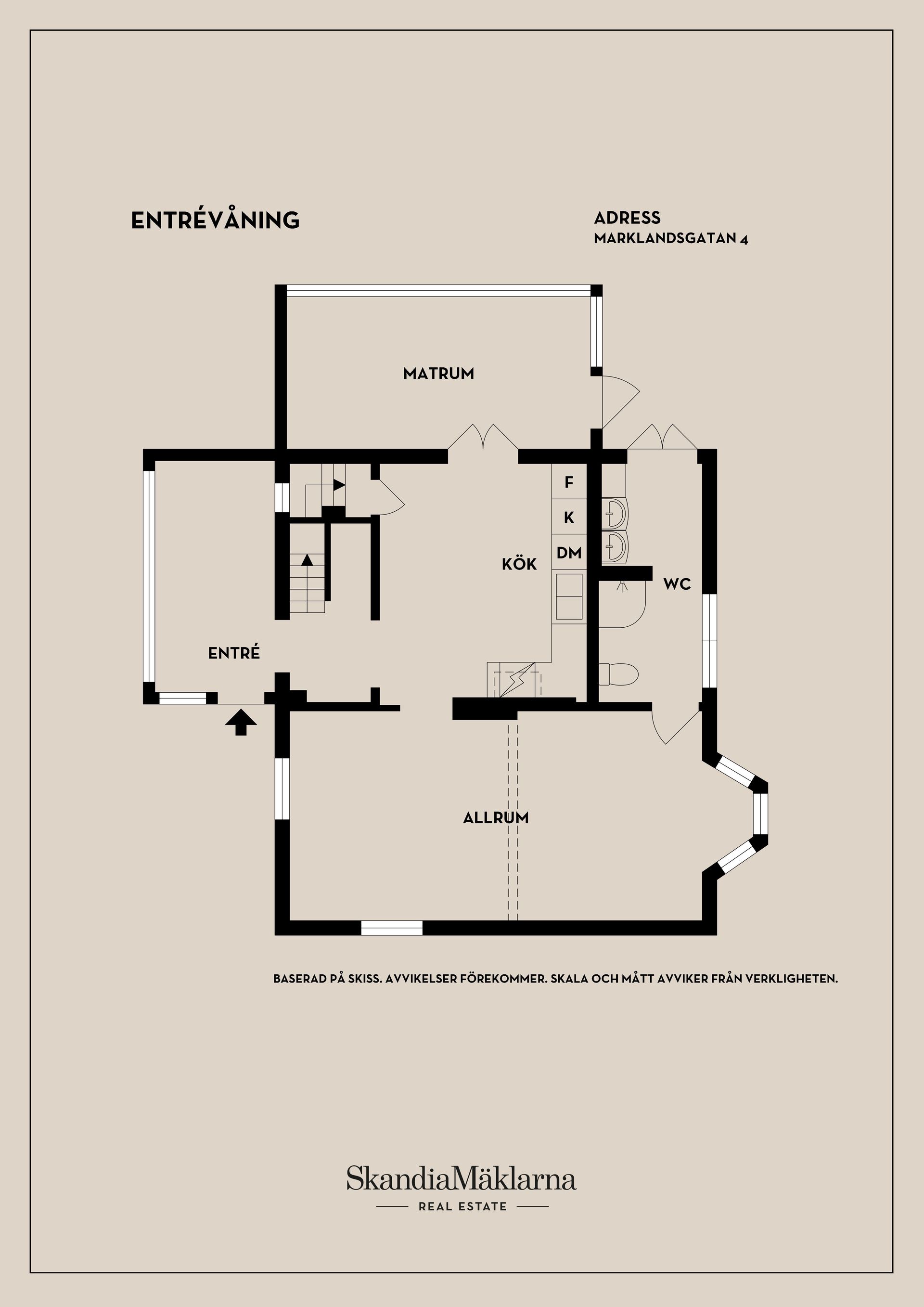 Villa, Marklandsgatan 4, Nya Hjärsta, Örebro