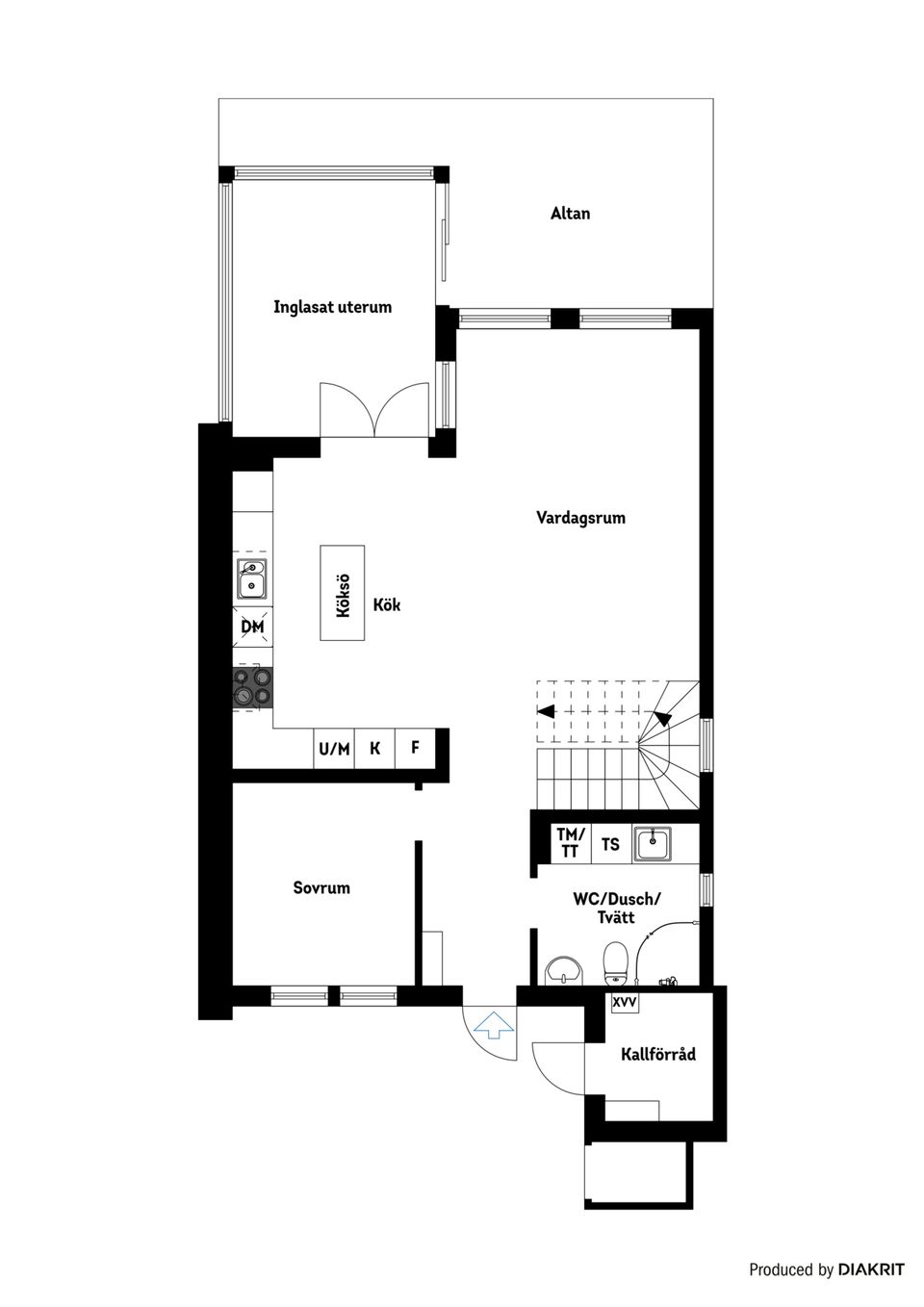 Villa, Radhus, Handbollsvägen 7, Brandholmen, Nyköping