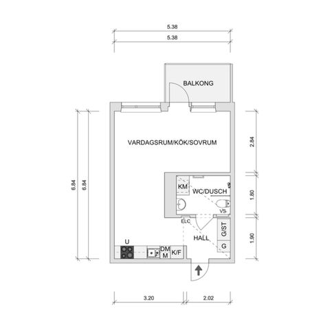 Bostadsrätt, Gunnarsberg 6, Centrum, Kungälv