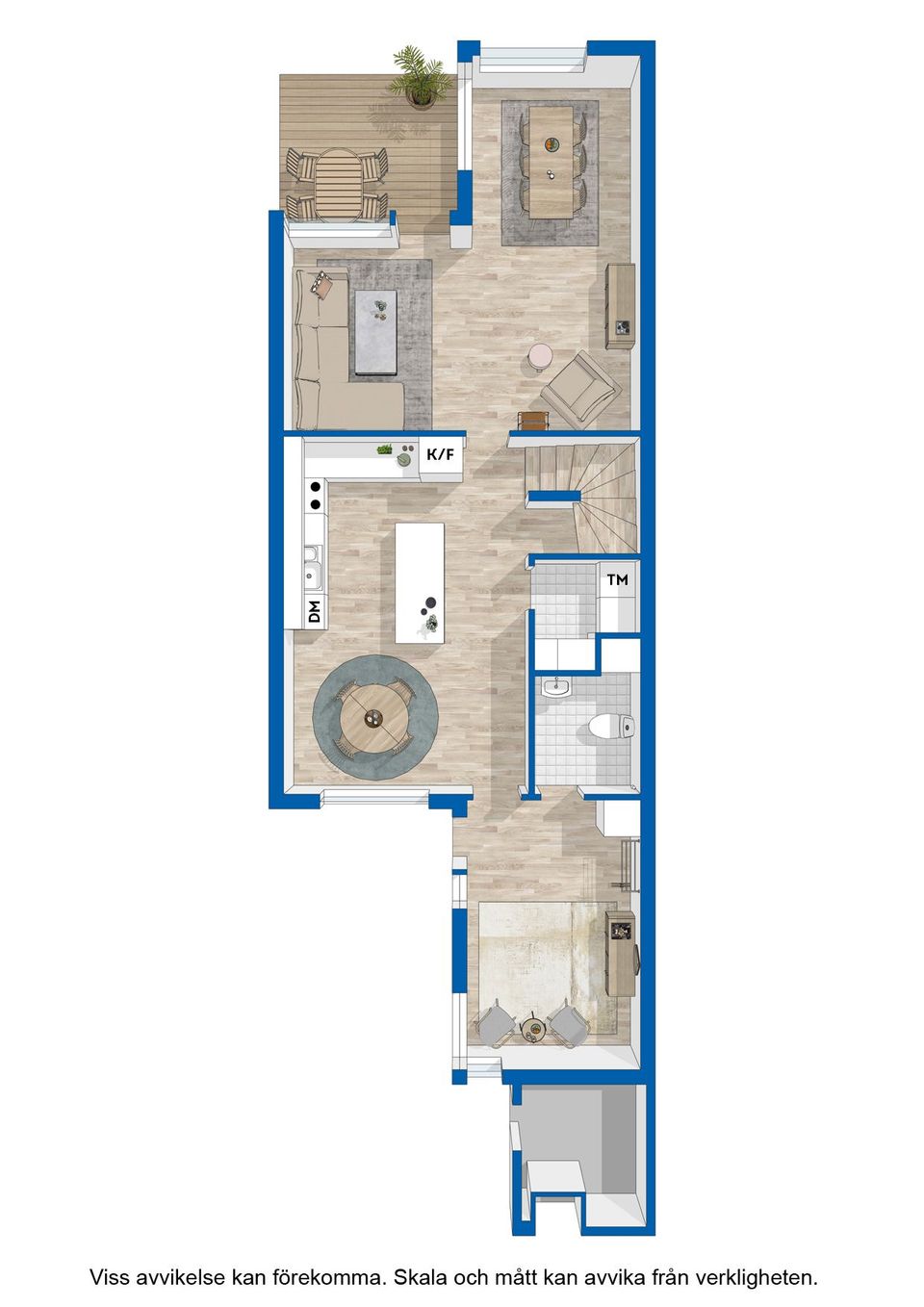 Villa, Radhus, Skillinggränd 39, Älvnäs, Avesta