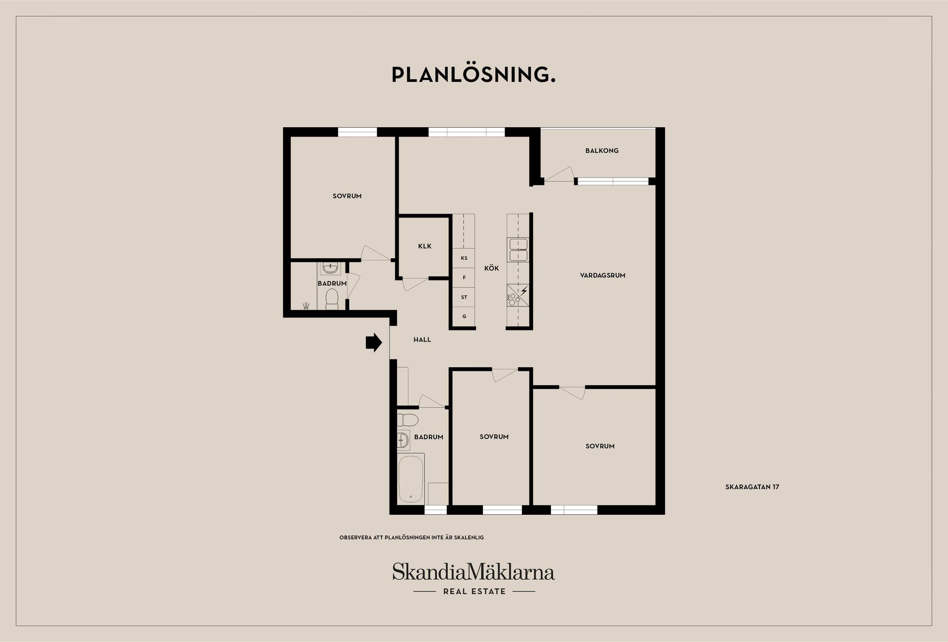 Bostadsrätt, Skaragatan 57, Rosengården, Helsingborg