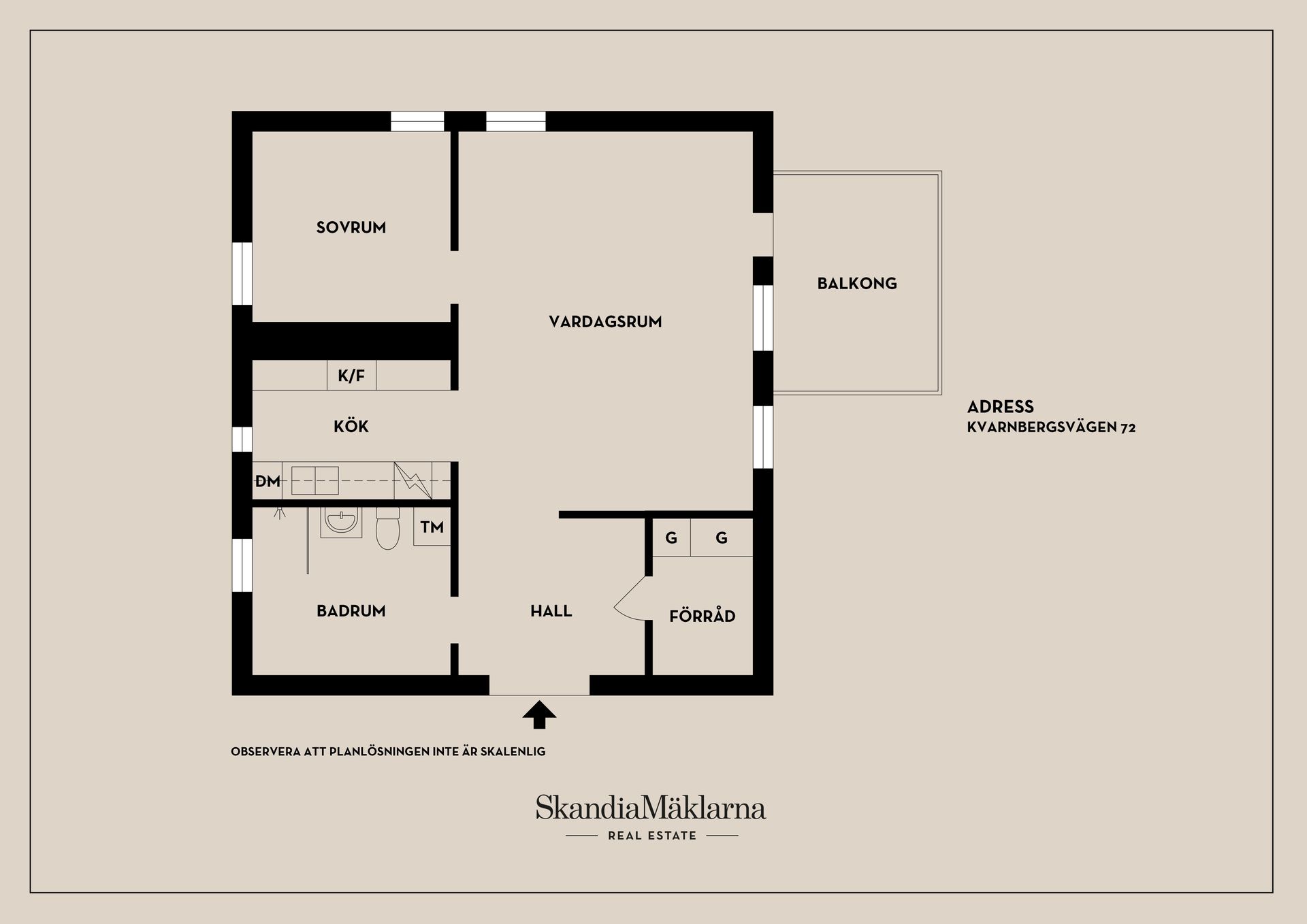 Bostadsrätt, Kvarnbergsvägen 72, Huddinge