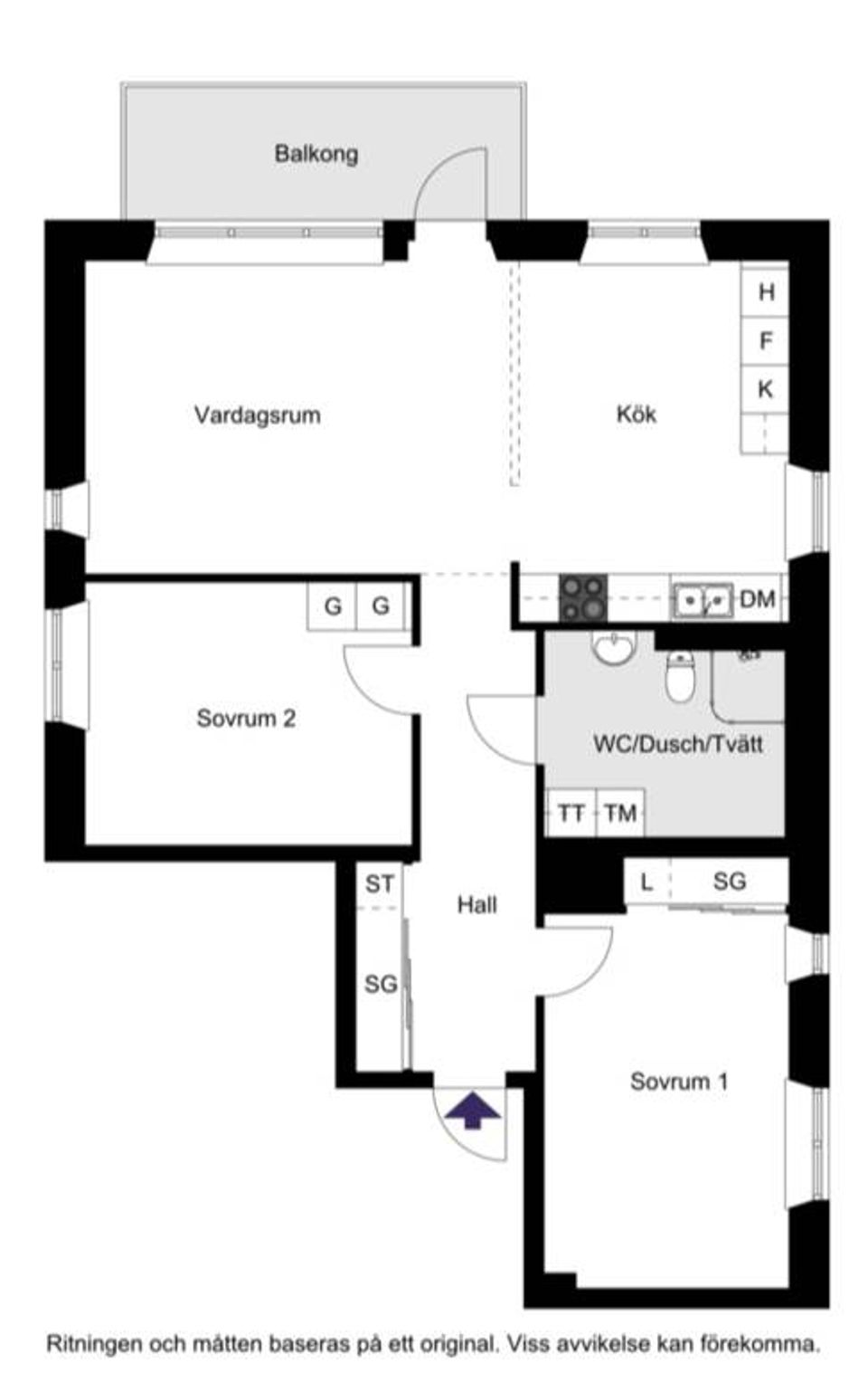 Bostadsrätt, Tappvägen 30, 3 tr., Bromma / Annedal, Stockholm