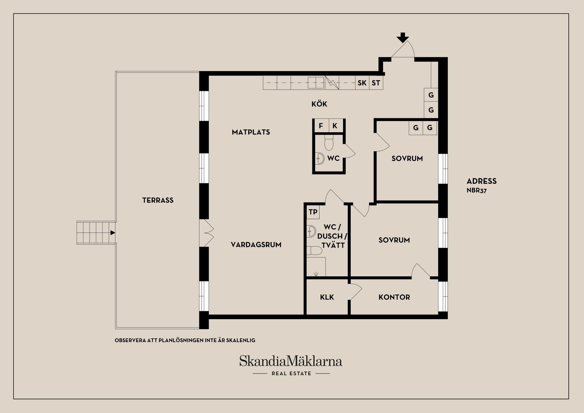 Bostadsrätt, Nybodaringen 37, Stockholm