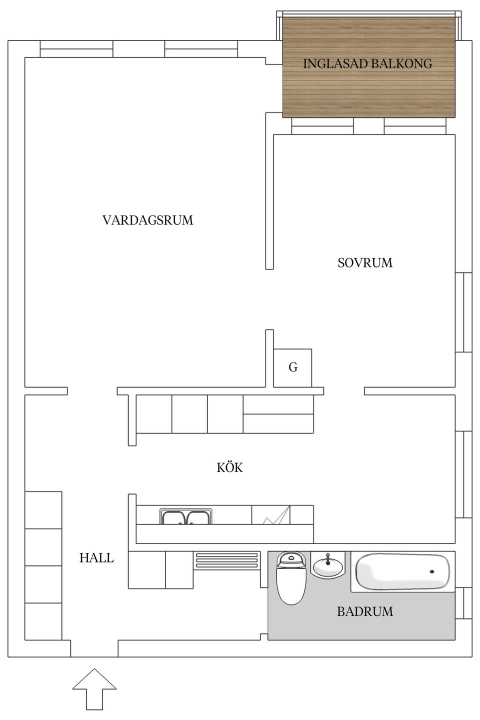 Bostadsrätt, Löpargatan 38 B, Väster, Landskrona