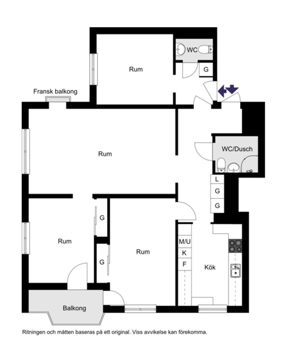 Bostadsrätt, Karl xi:s väg 19, Halmstad centrum, Halmstad