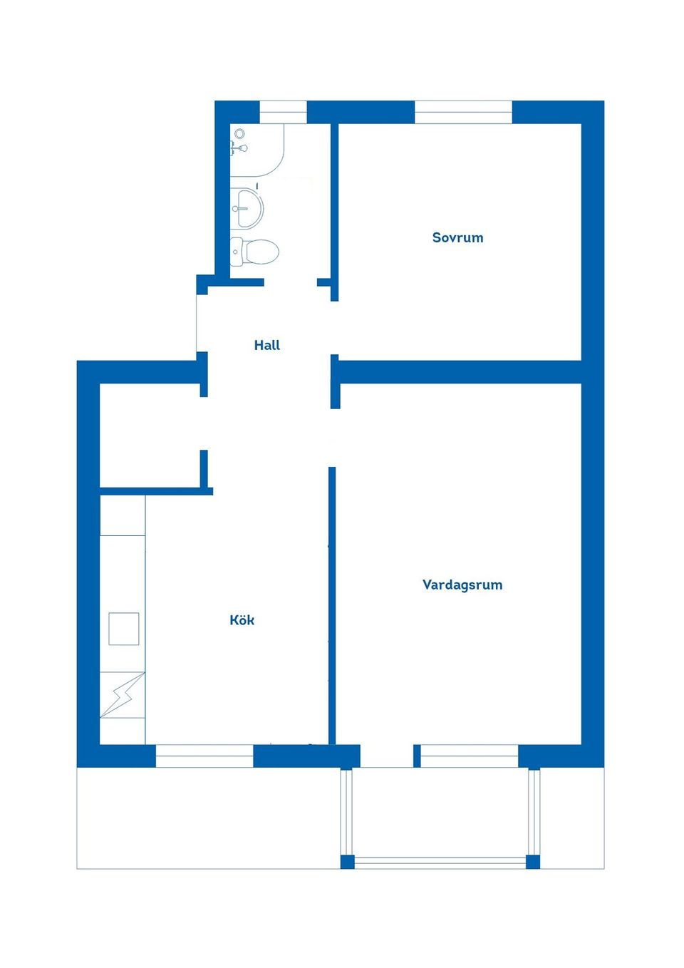 Bostadsrätt, Kolonigatan 9B, Karlshamn
