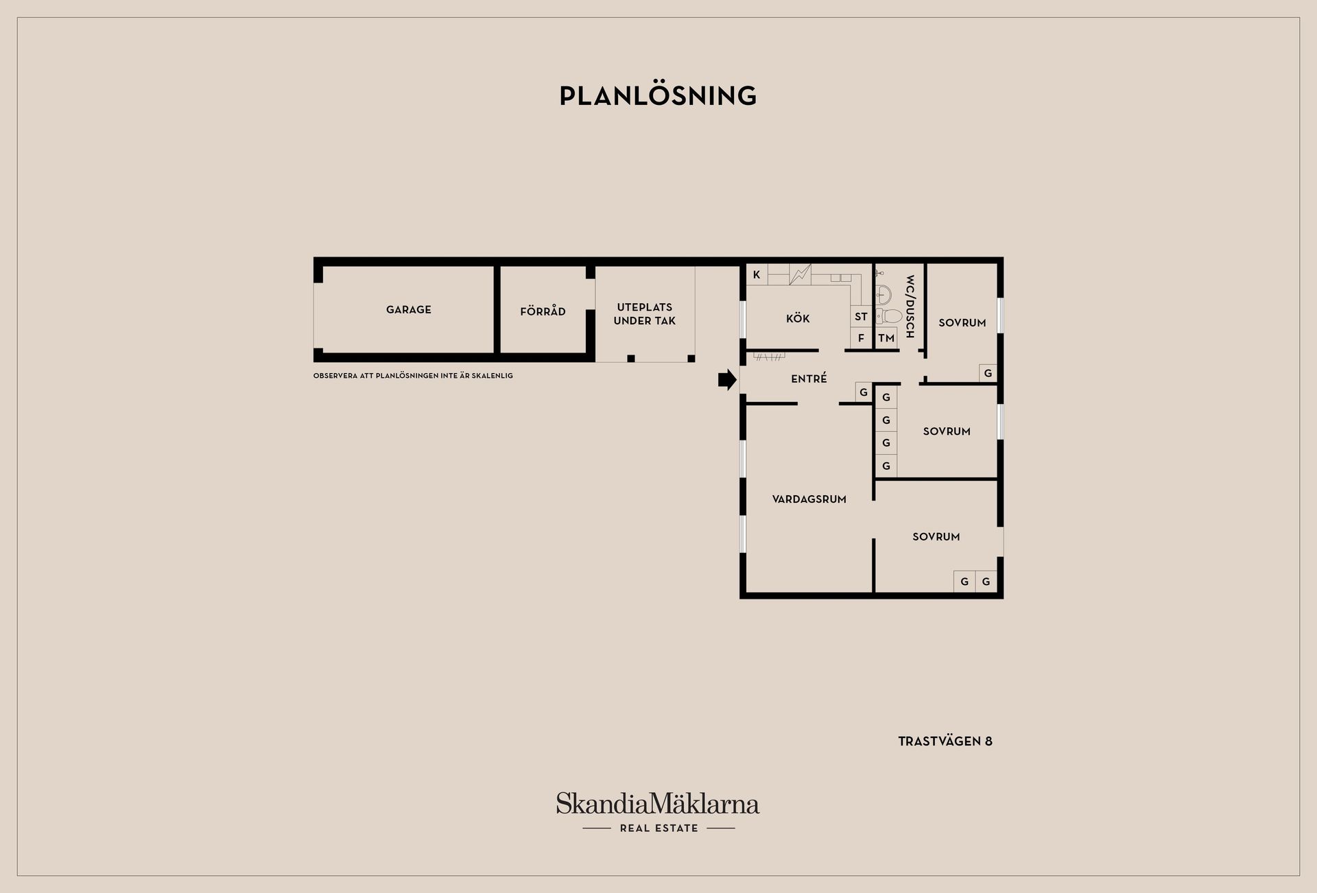 Radhus, Trastvägen 8, Kungsör