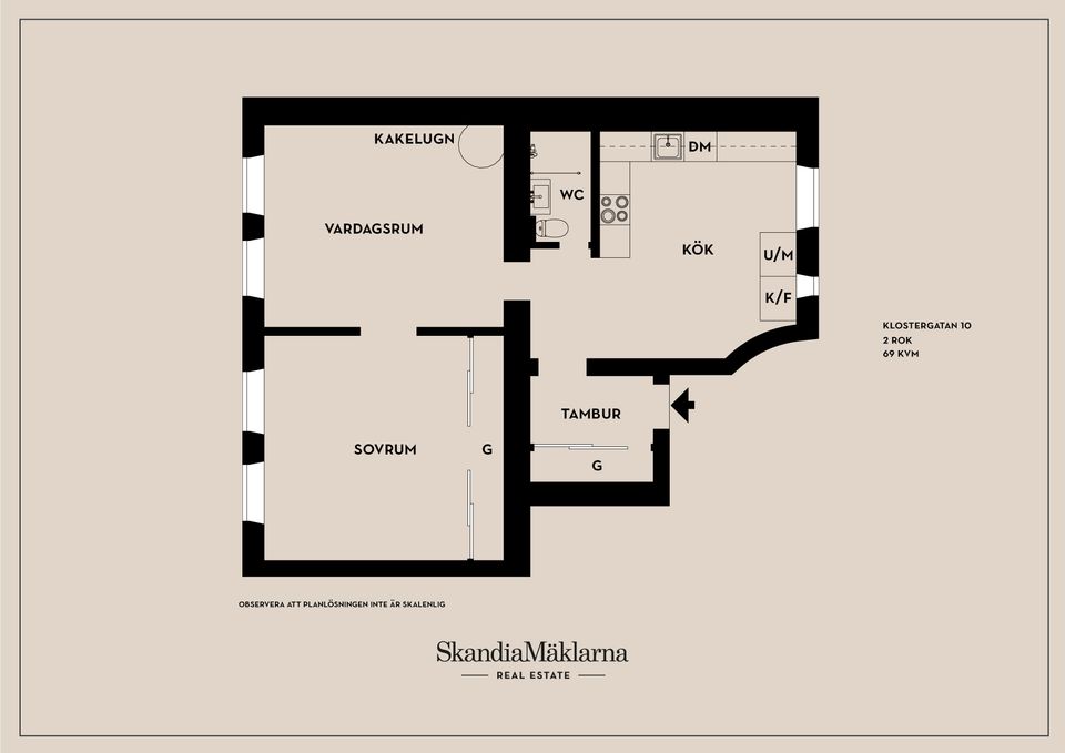 Bostadsrätt, Klostergatan 10, Centralt/Vasastaden, Linköping