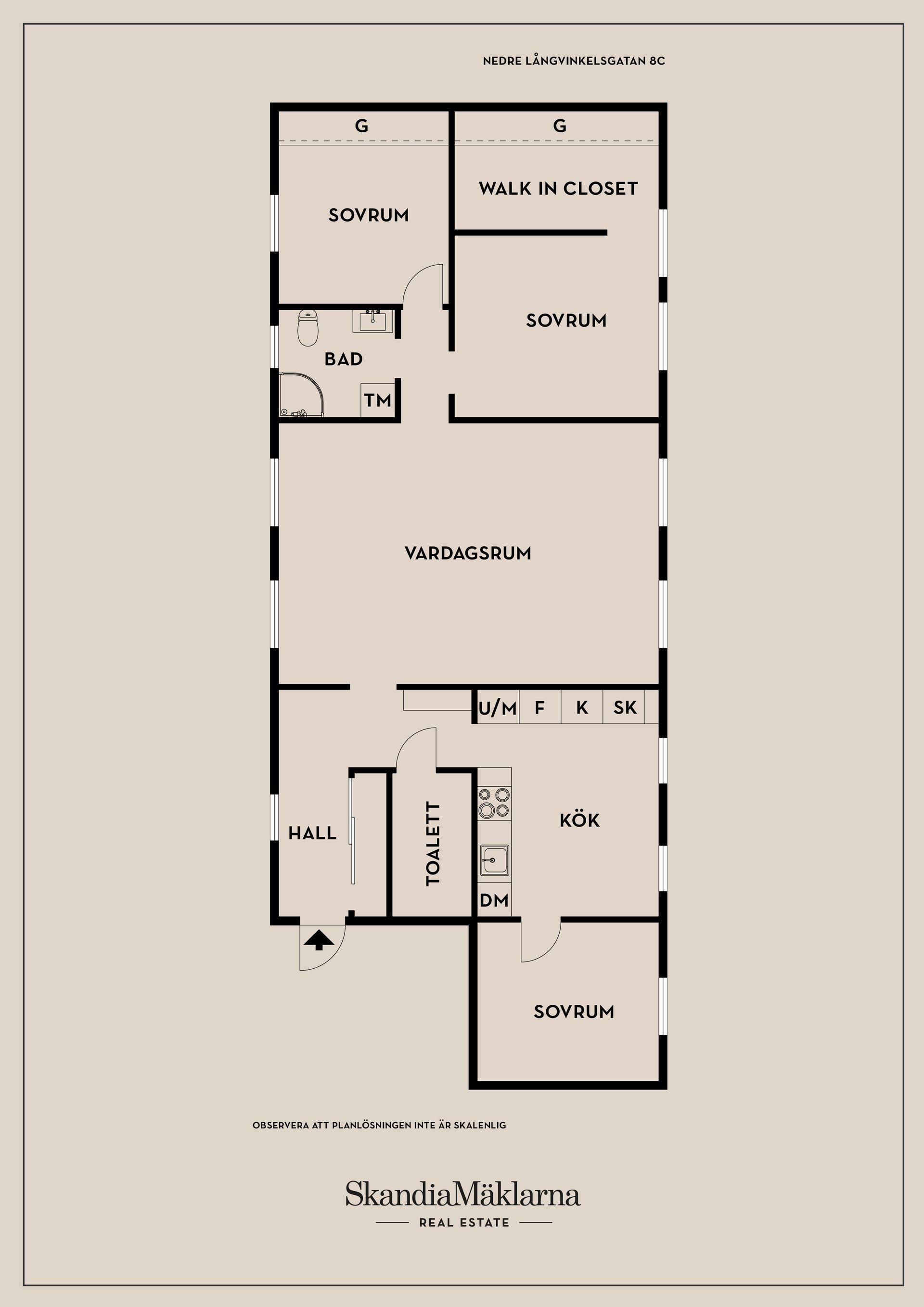 Bostadsrätt, Nedre långvinkelsgatan 8C, Centrum, Helsingborg