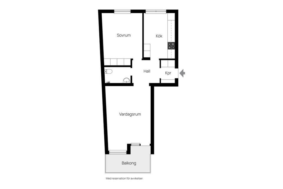 Bostadsrätt, Kungsvägen 1, Haga, Sundsvall