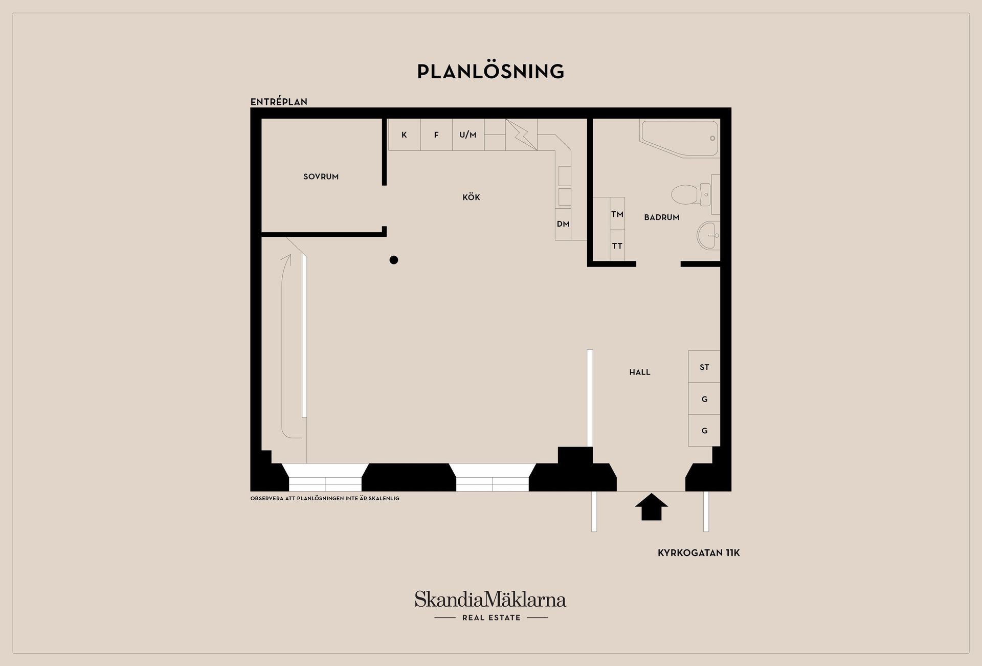 Bostadsrätt, Kyrkogatan 11K, Tunafors, Eskilstuna