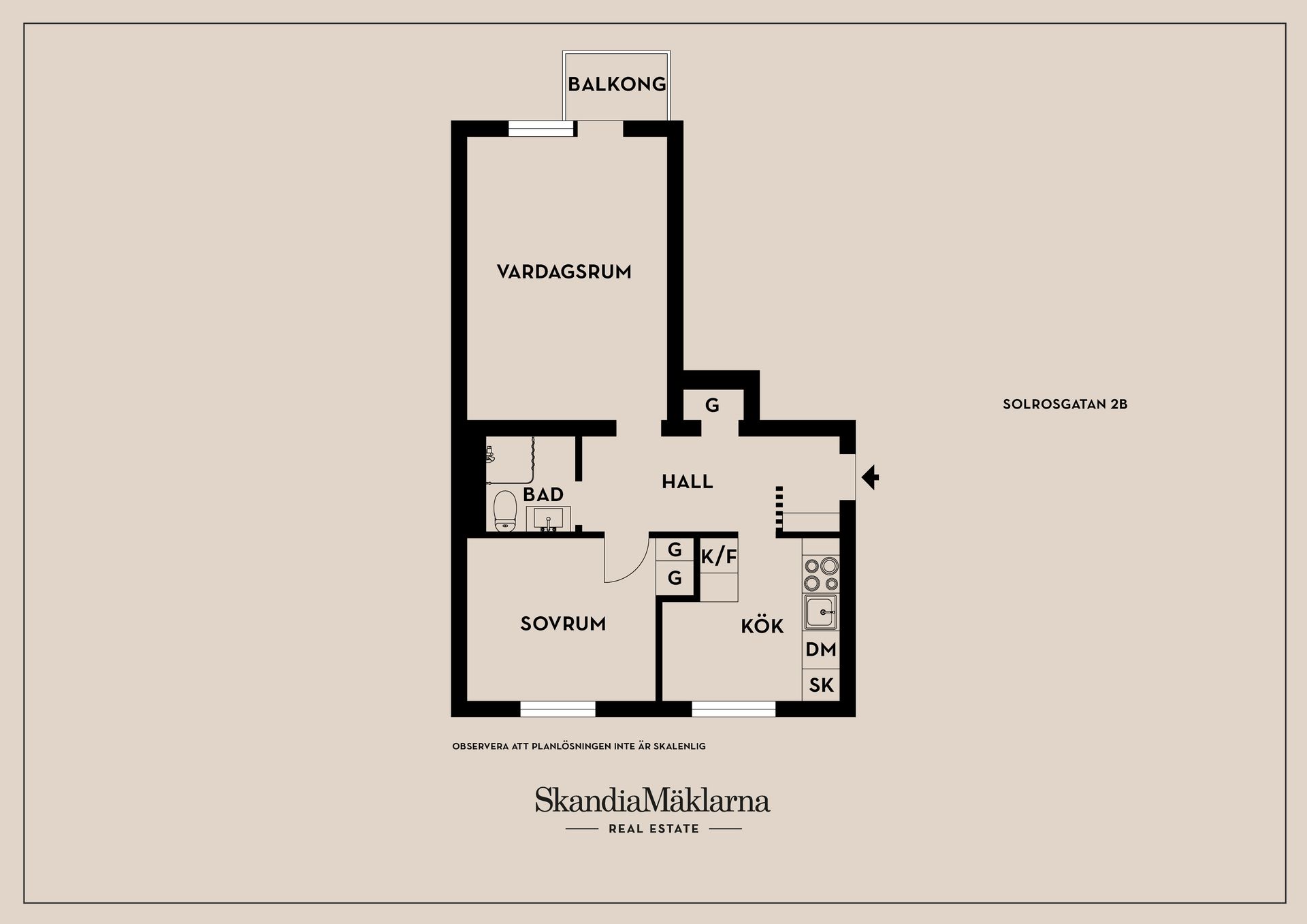Bostadsrätt, Solrosgatan 2B, Valla, Linköping