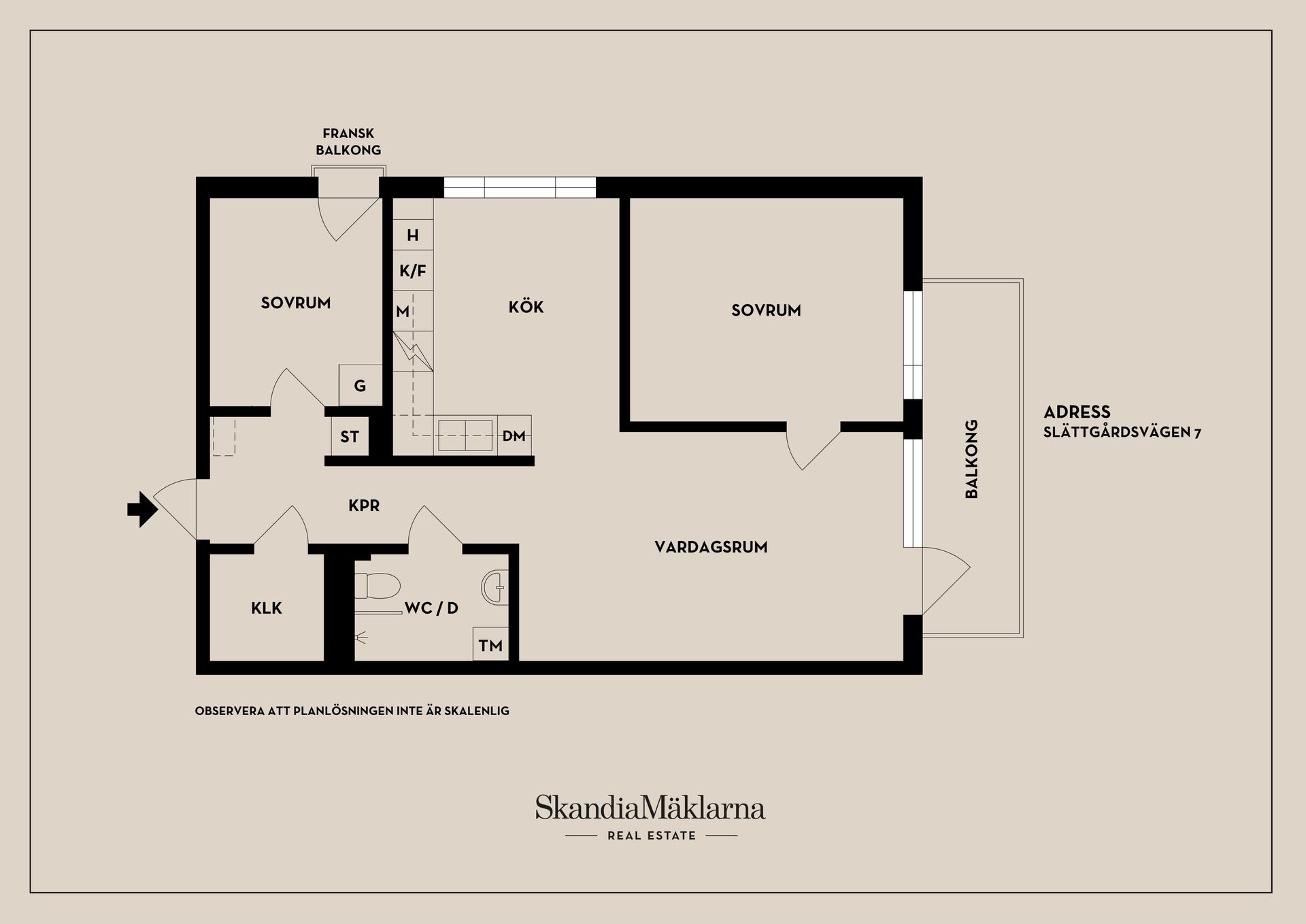 Bostadsrätt, Slättgårdsvägen 7, Mälarhöjden, Stockholm