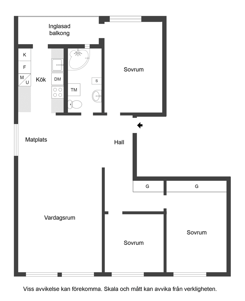 Bostadsrätt, Trestegsgatan 99, Ektorp, Norrköping