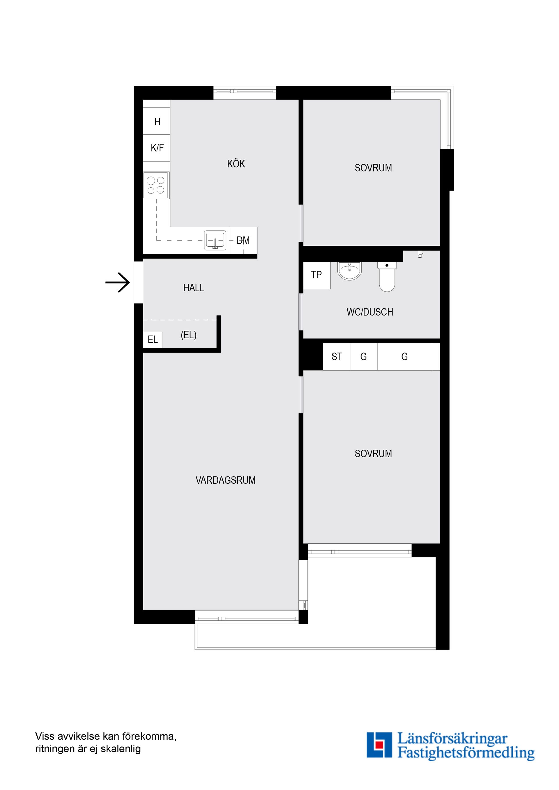 Bostadsrätt, Harpsundsvägen 84B, våning 4 av 4!, Högdalen, Stockholm