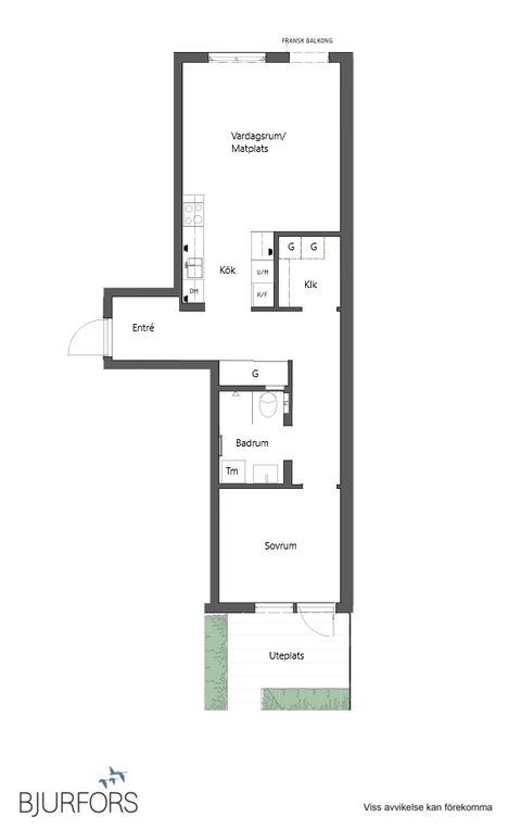 Bostadsrätt, Södra Järnvägsgatan 32, Centrum, Skellefteå