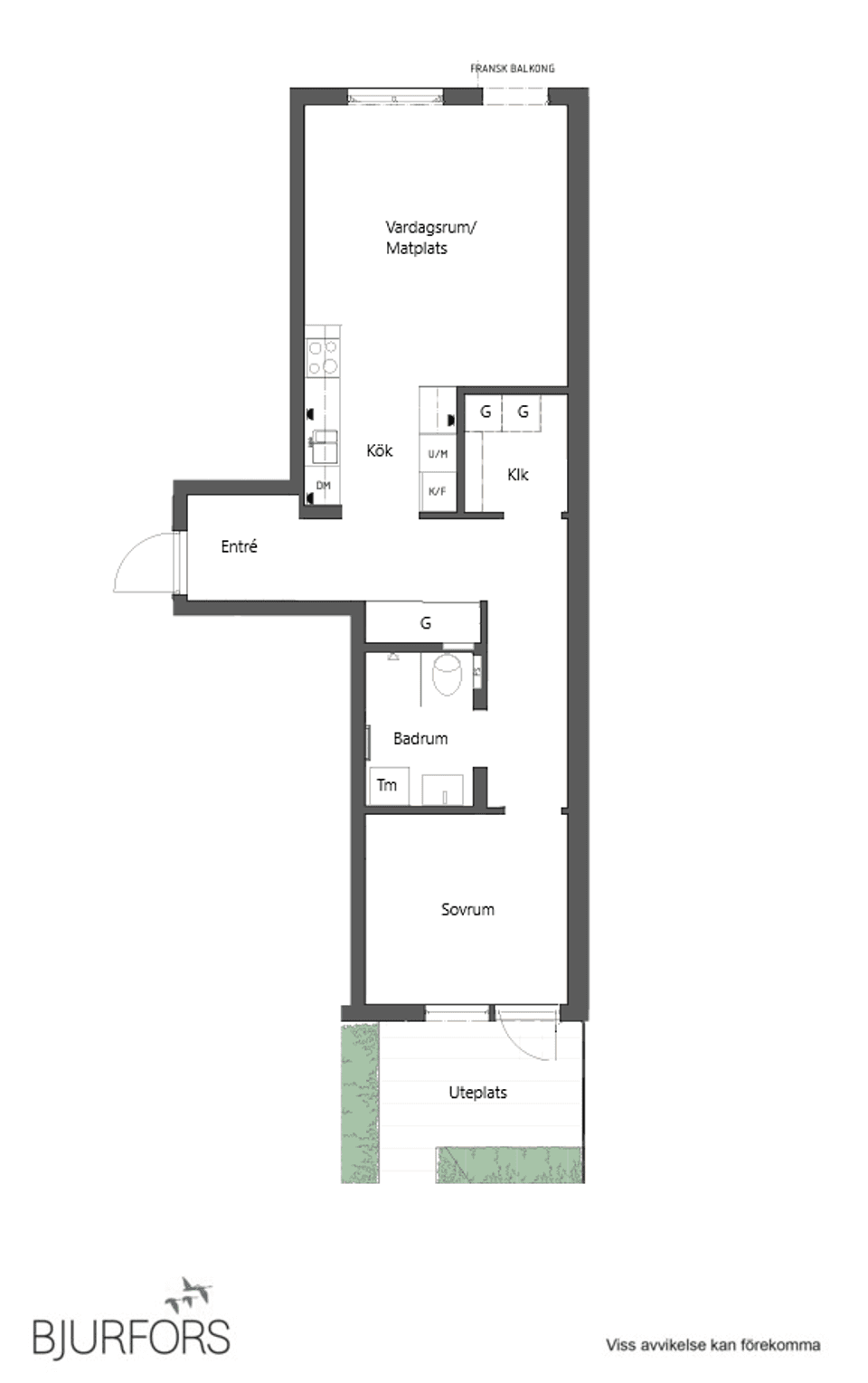 Bostadsrätt, Södra Järnvägsgatan 32, Centrum, Skellefteå