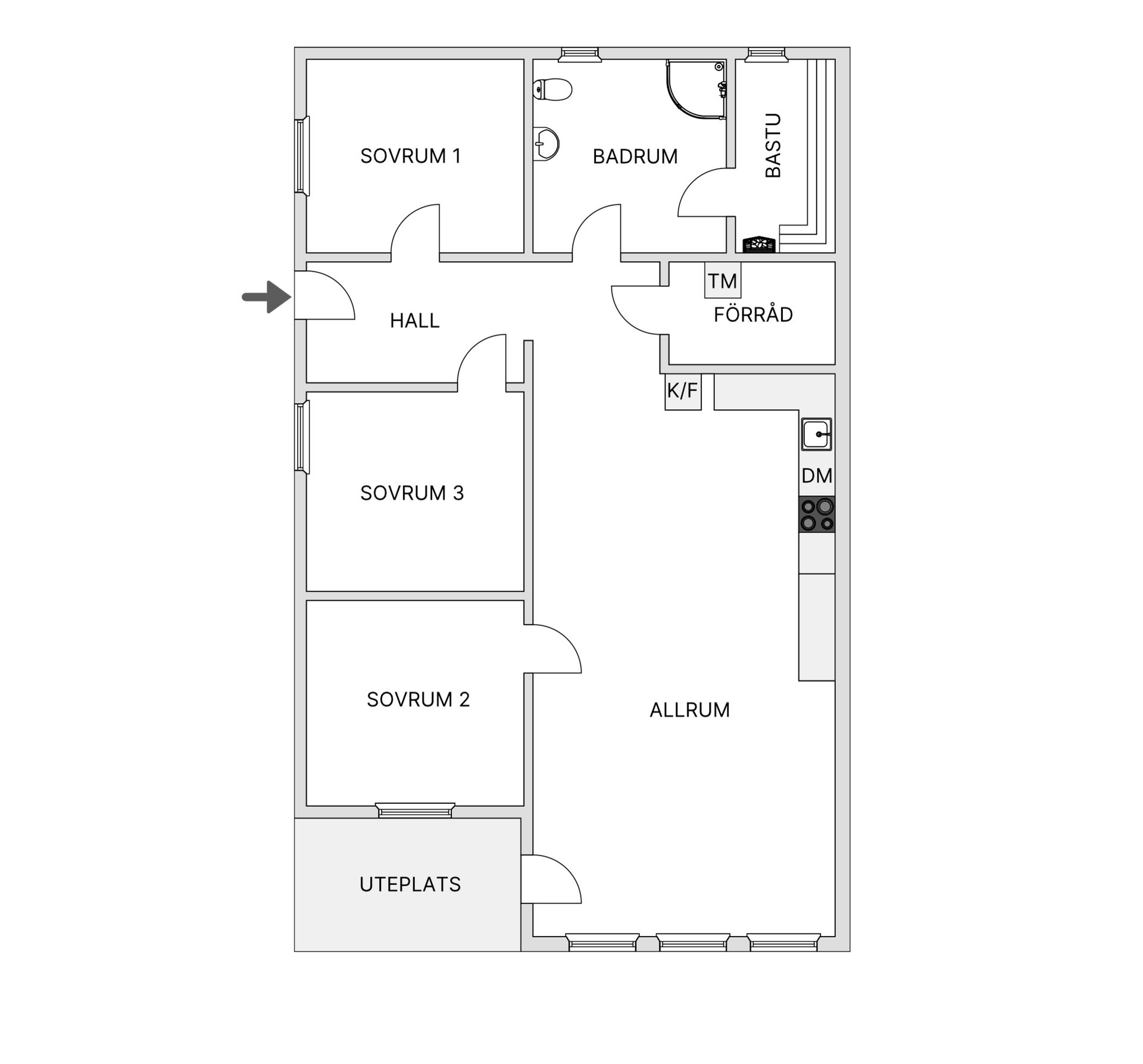 Bostadsrätt, Adolfs väg 8C, Hemavan, Storuman