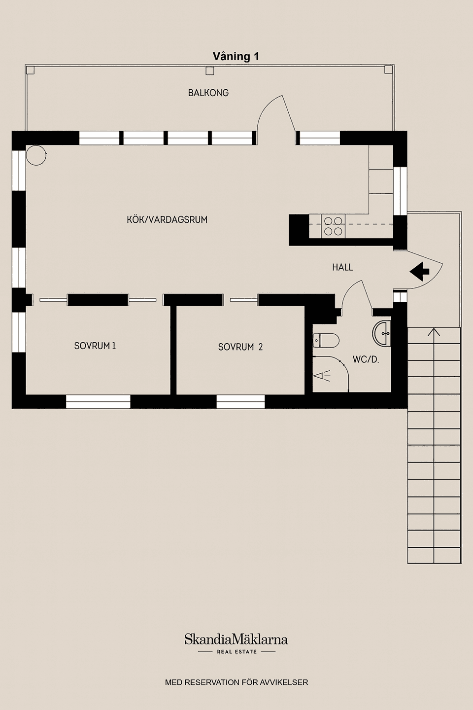 Bostadsrätt, Kullbergsvägen 37A, Panorama #10, Sandviken