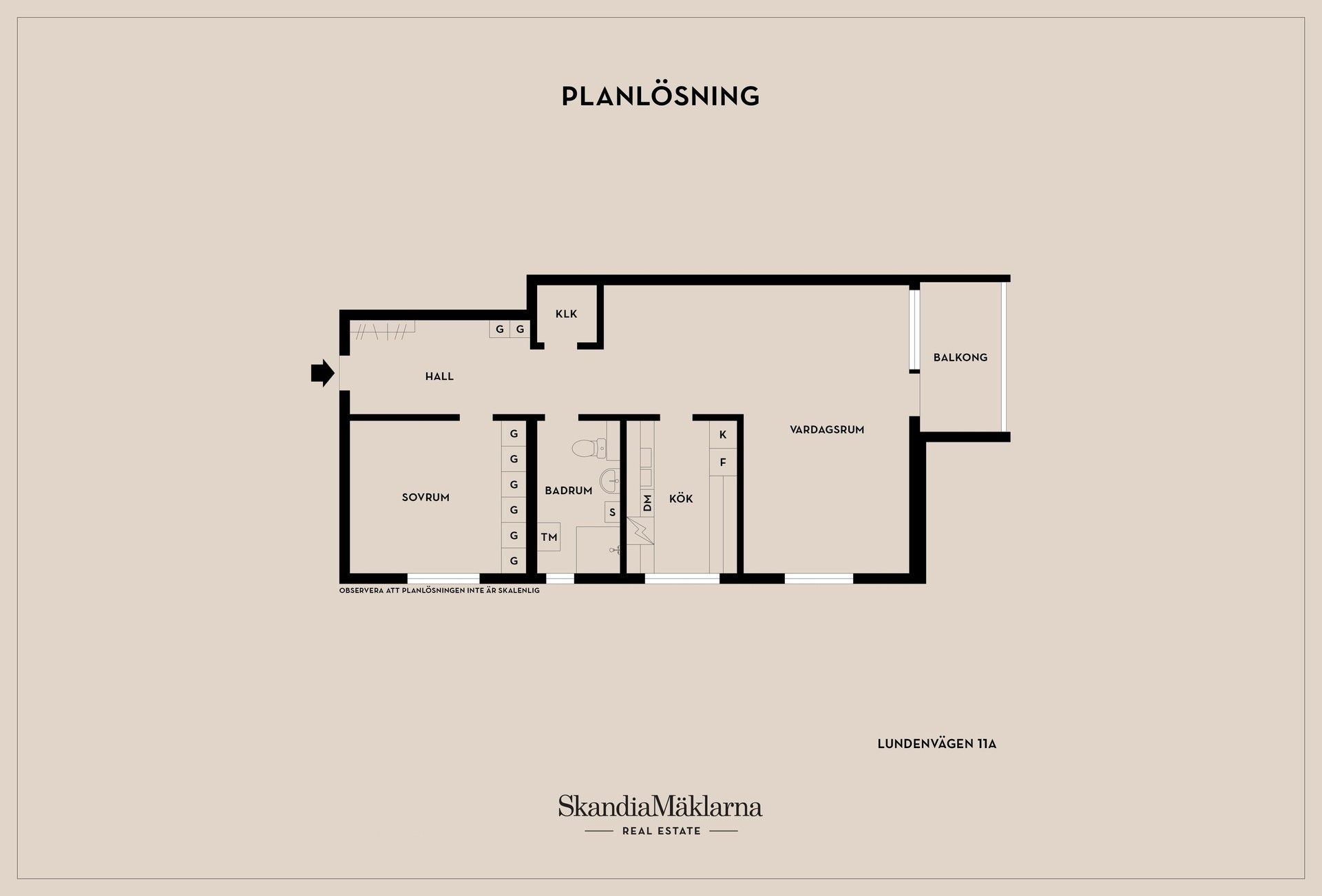 Bostadsrätt, Lundenvägen 11A, Lunden, Skövde