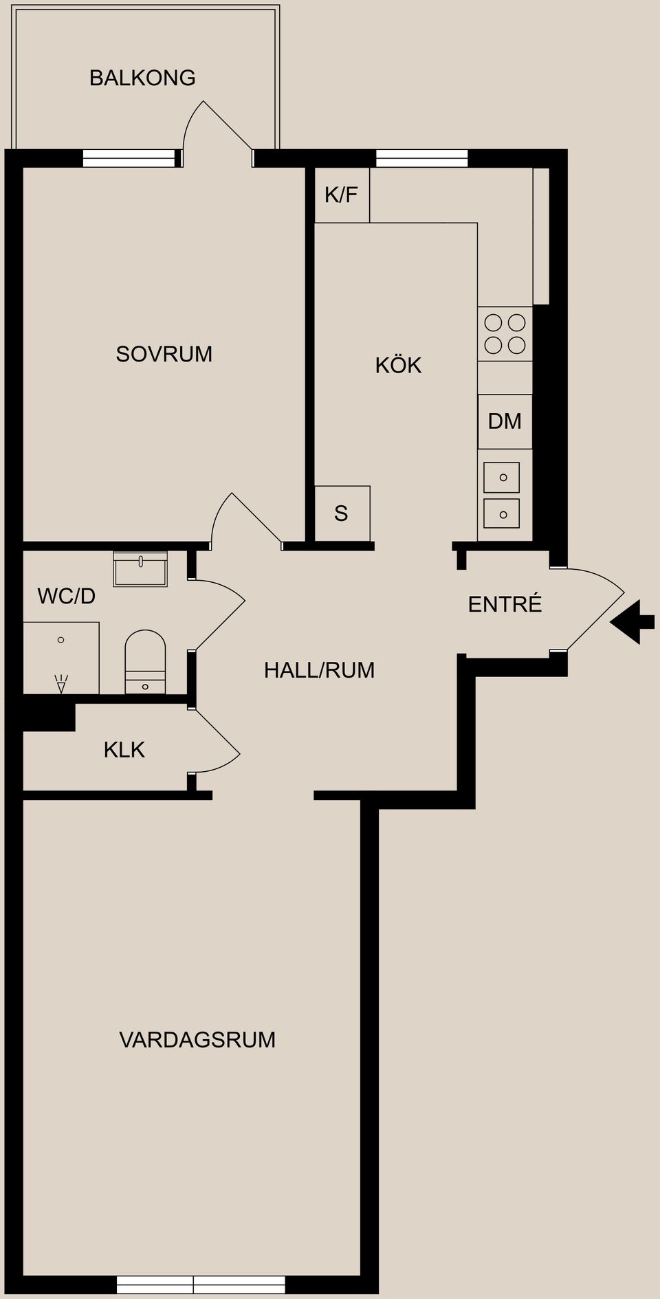 Bostadsrätt, Petter Swartzgatan 13B, Centralt, Söder, Norrköping