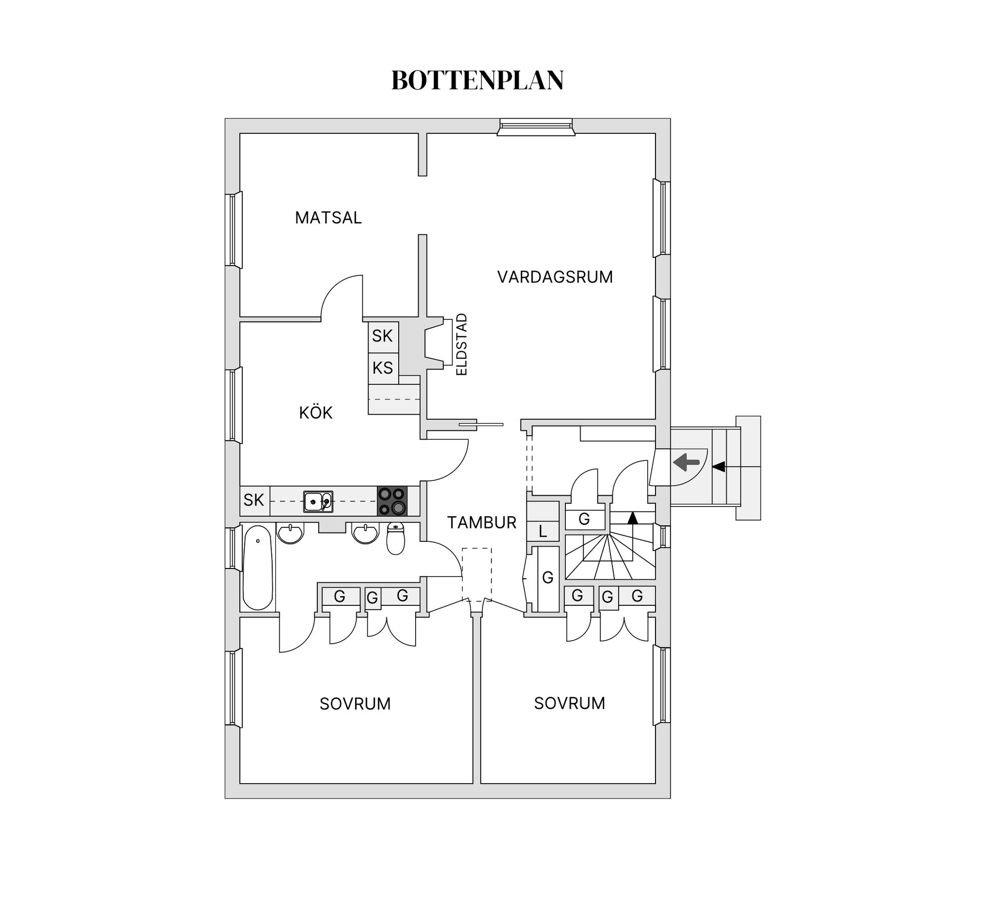 Villa, Villavägen 26, Sättra, Hagfors