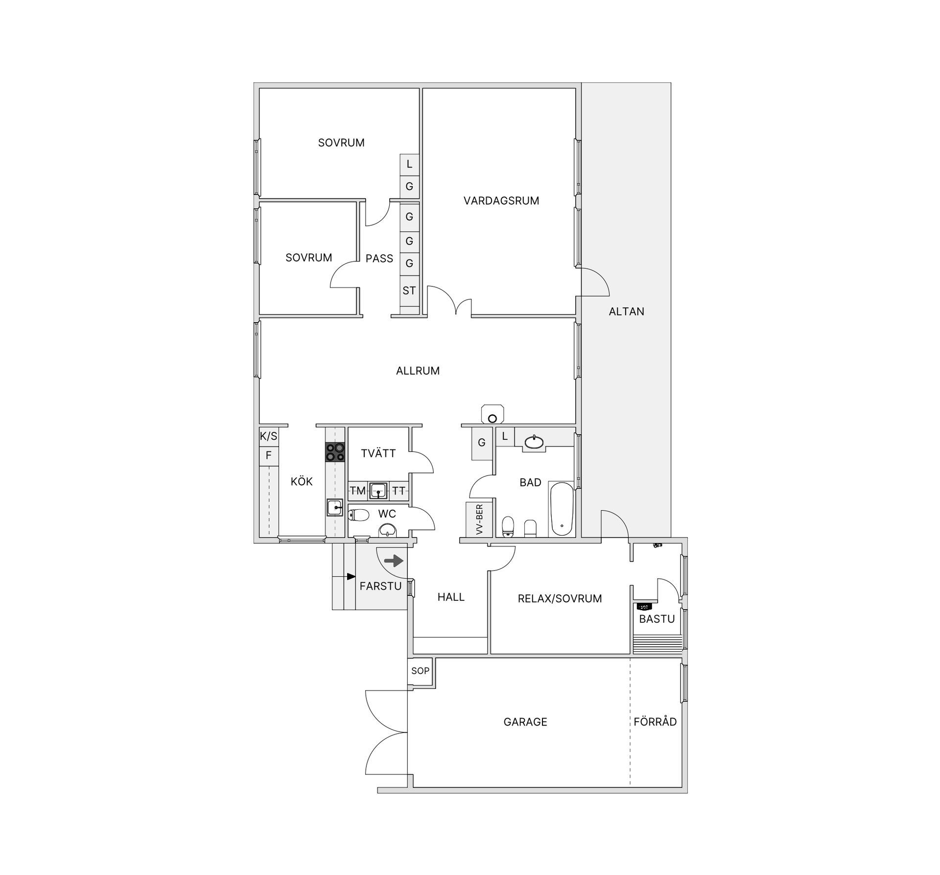 Villa, Egnahemsvägen 29, Björkmansheden, Gällivare