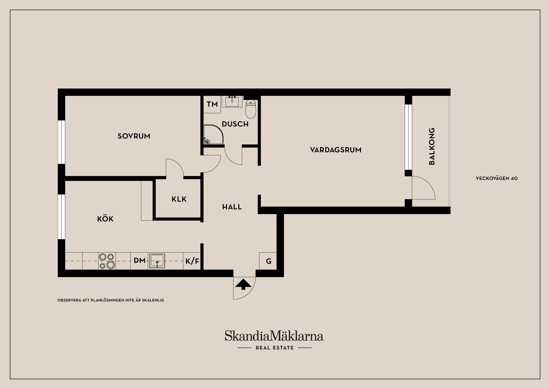 Bostadsrätt, Veckovägen 40, Jakobsberg, Järfälla