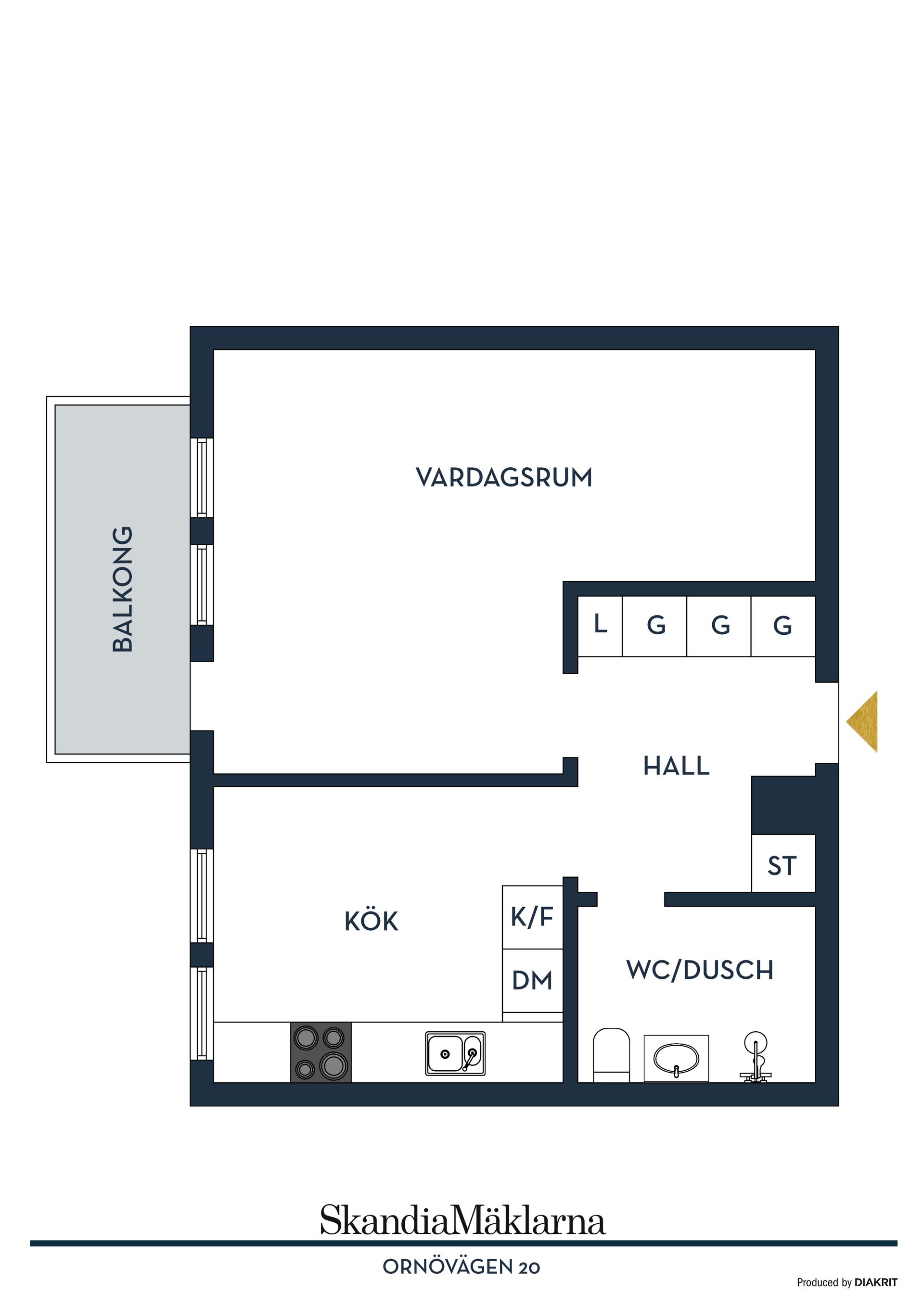 Bostadsrätt, Ornövägen 20, Orminge, Nacka