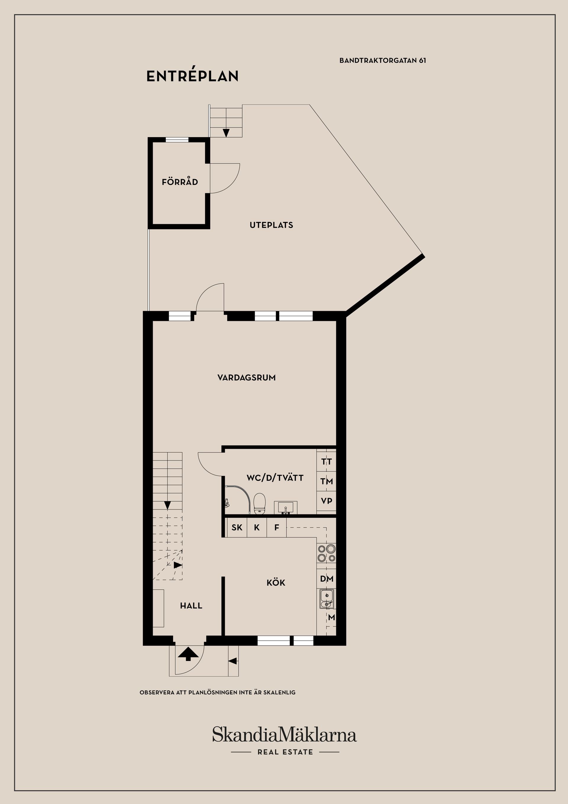 Radhus, Bandtraktorgatan 61, Angered, Göteborg
