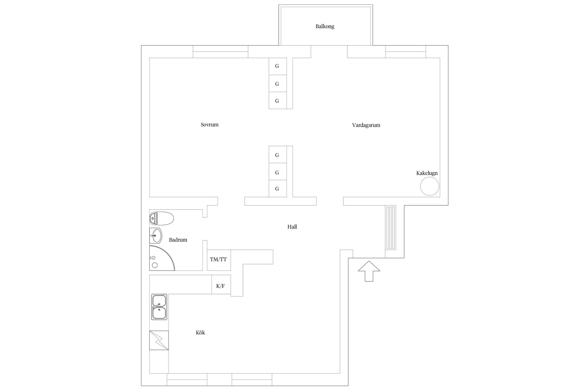 Bostadsrätt, Helsingörsgatan 1, Norr, Helsingborg