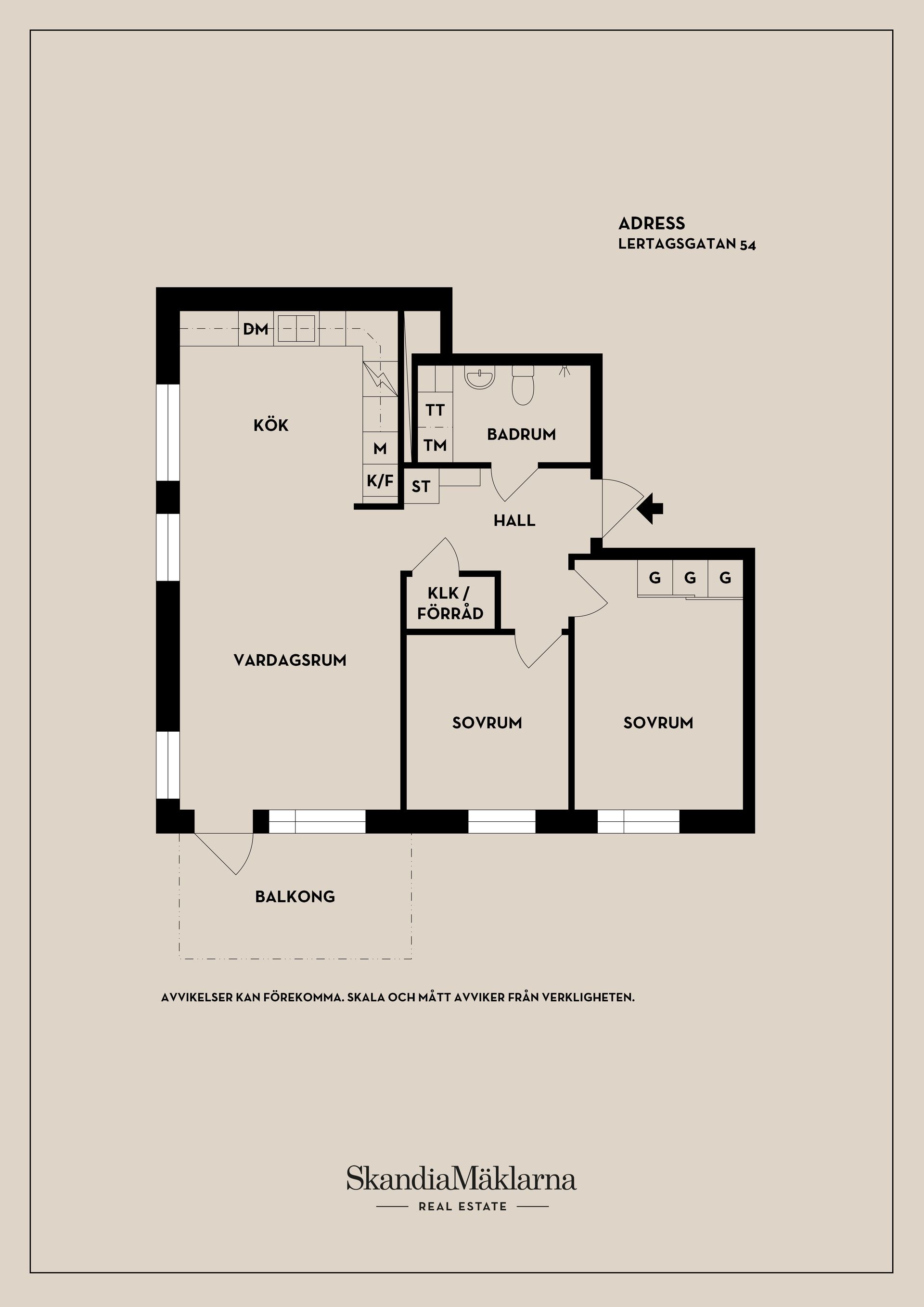 Bostadsrätt, Lertagsgatan 54, Väster, Örebro