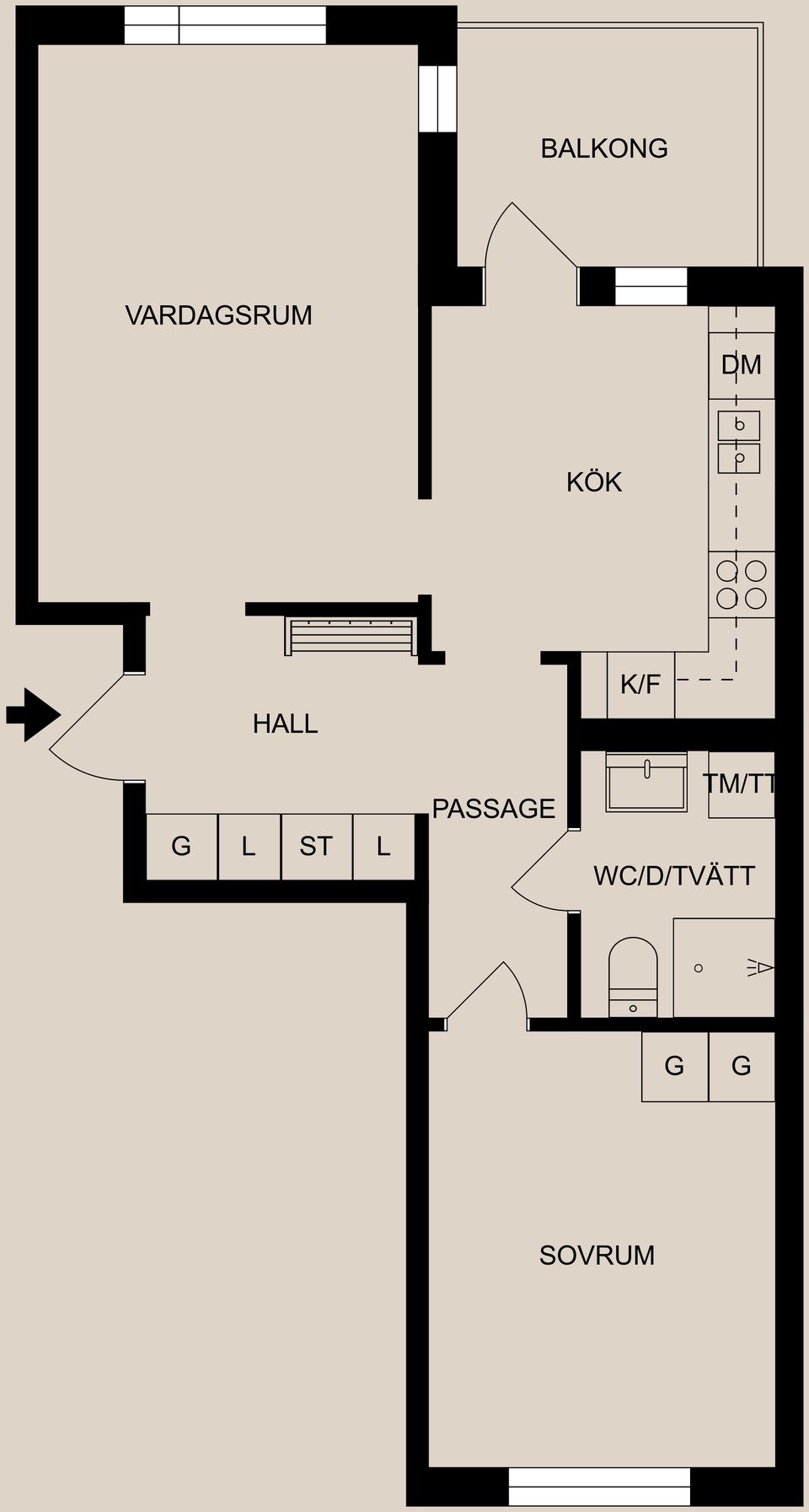 Bostadsrätt, Luntgatan 35, Centralt - Folkparken, Norrköping
