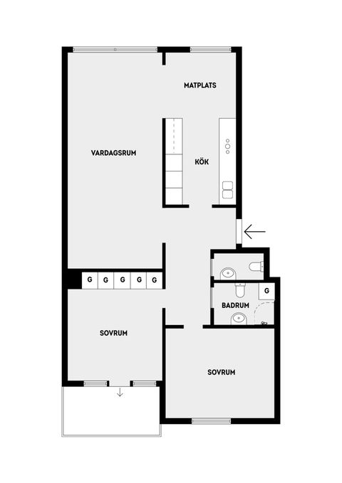 Bostadsrätt, Åkerbyvägen 300, 1tr, Täby Centrum, Täby