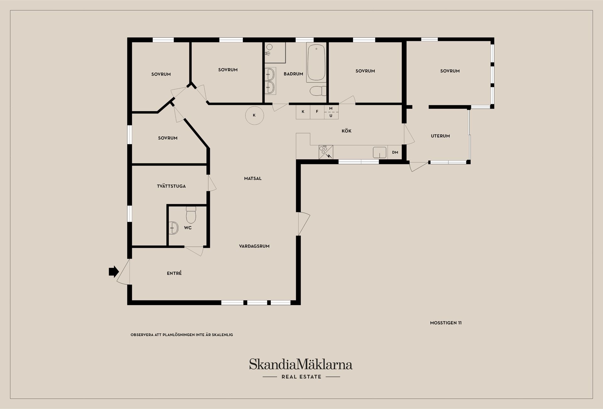 Villa, Mosstigen 11, Tovrida Udde, Jönköping