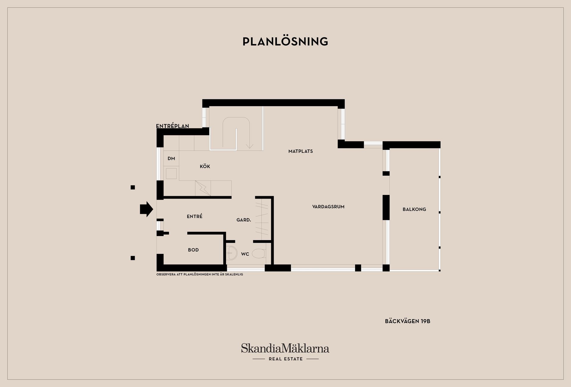 Radhus, Bäckvägen 19B, Duved, Åre