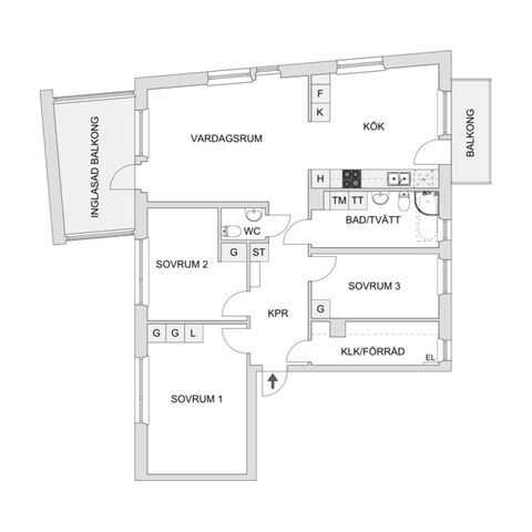 Bostadsrätt, Turebergs Allé 22, Tureberg, Sollentuna