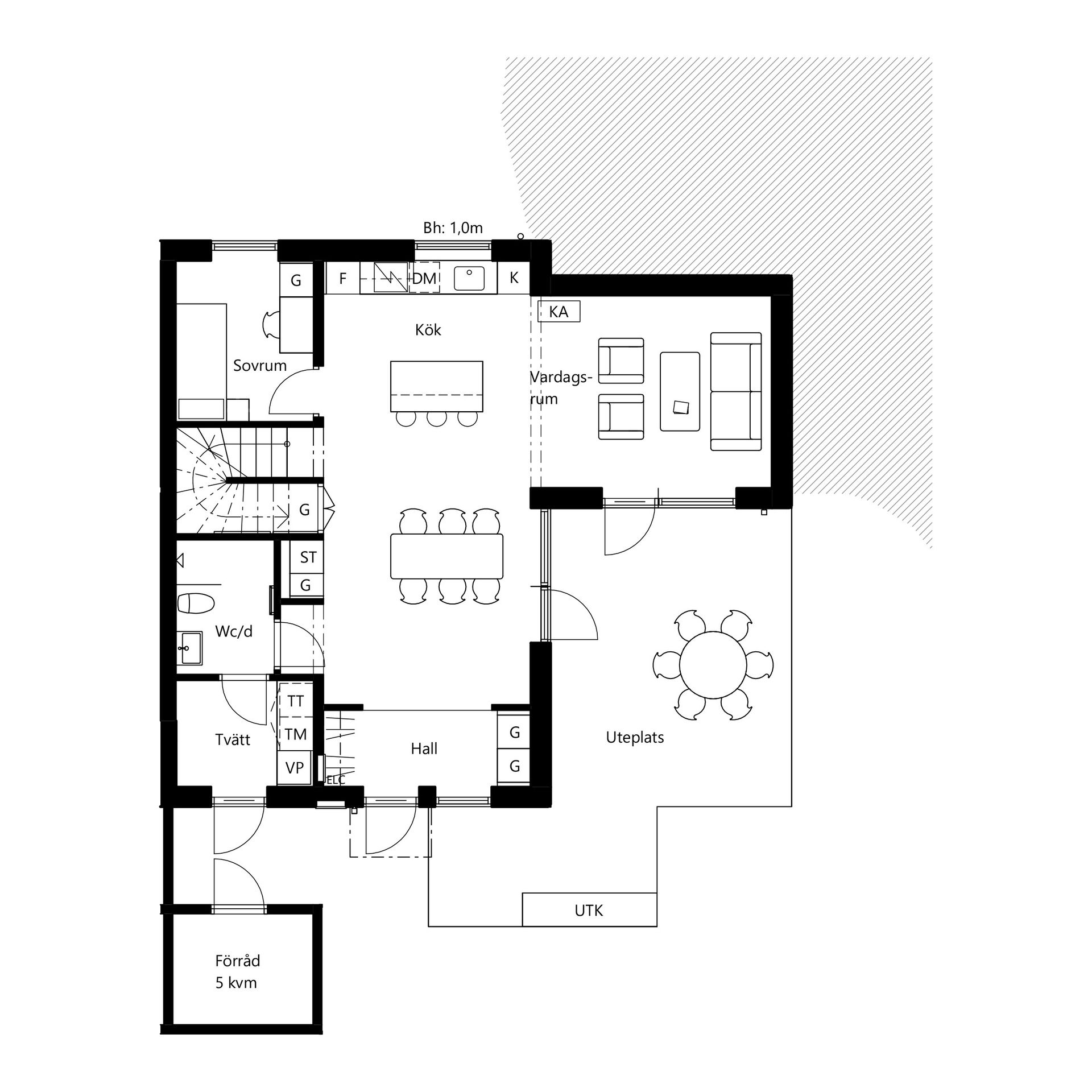 Radhus, Persvägen, Gustavsvik, Nacka