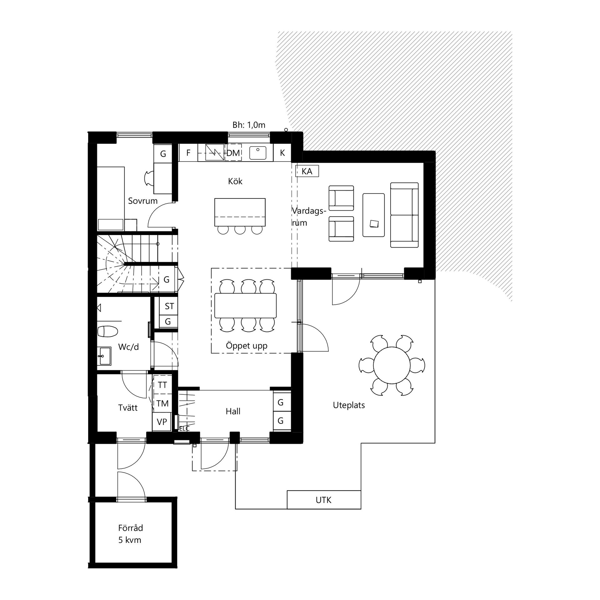 Radhus, Persvägen, Gustavsvik, Nacka