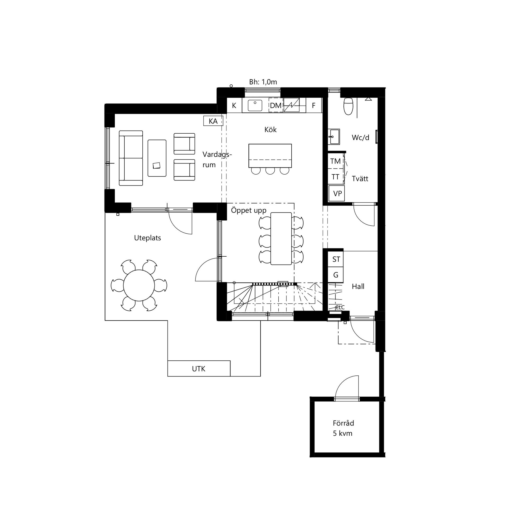 Radhus, Persvägen, Gustavsvik, Nacka