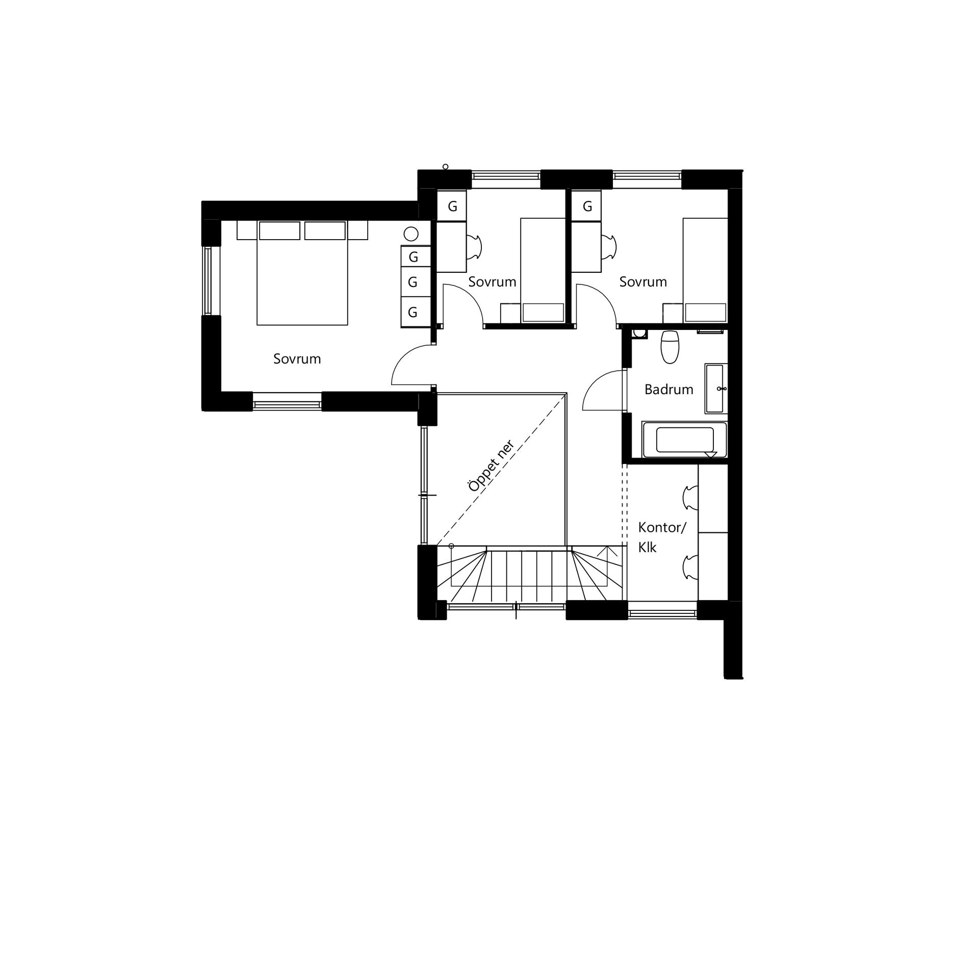 Radhus, Persvägen, Gustavsvik, Nacka