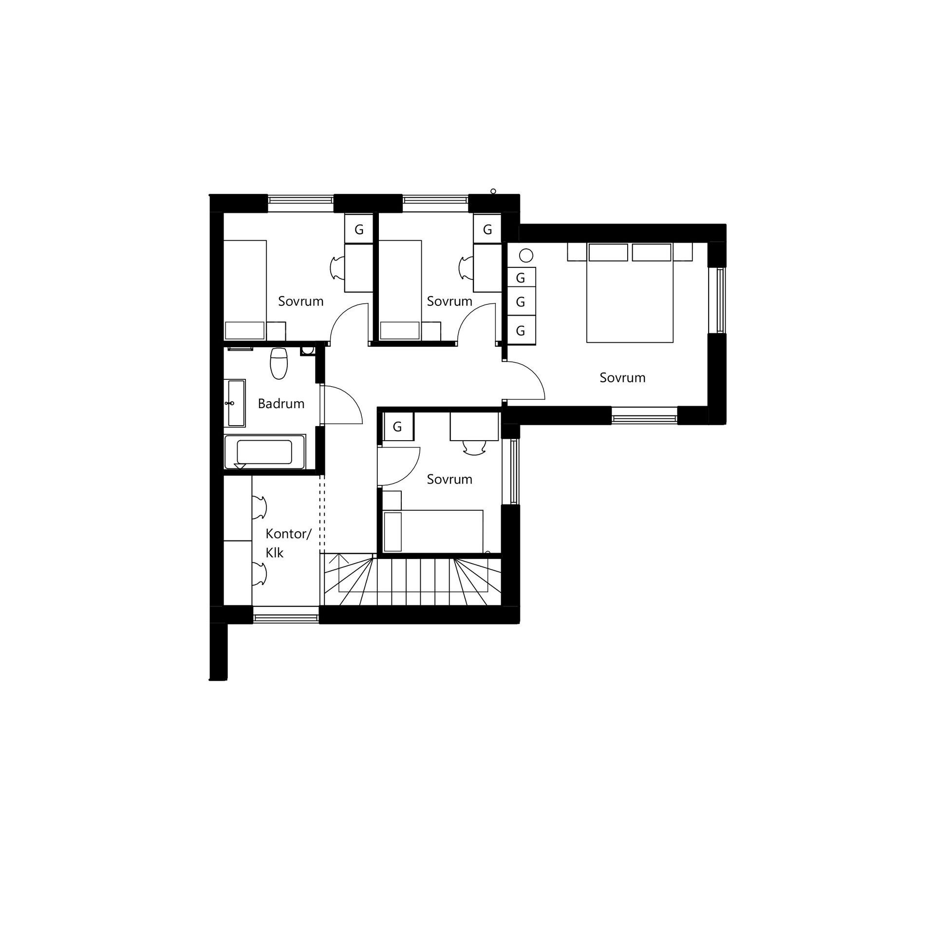 Radhus, Persvägen, Gustavsvik, Nacka