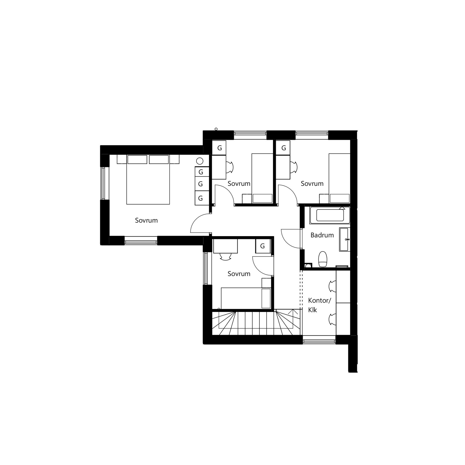 Radhus, Persvägen, Gustavsvik, Nacka