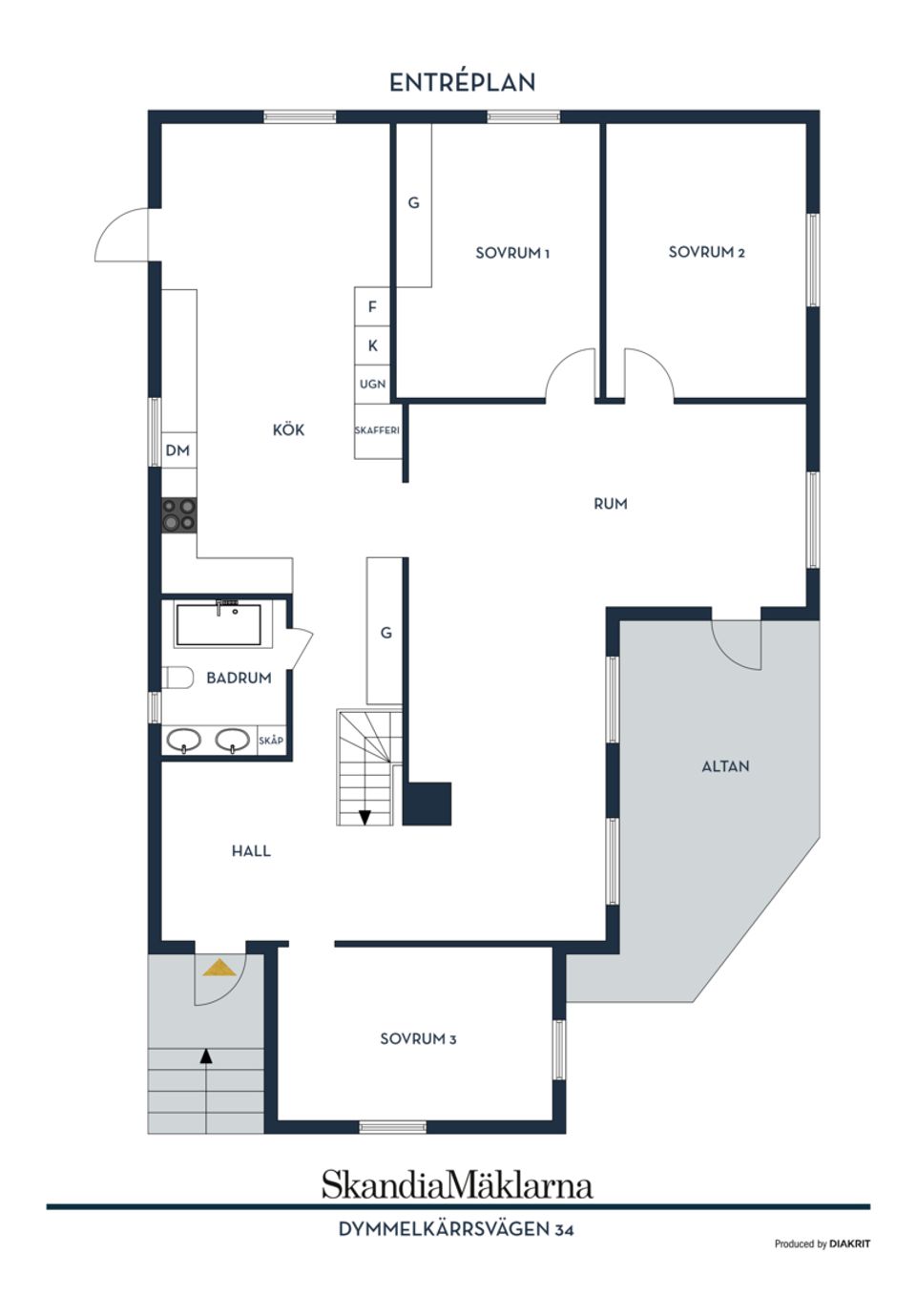 Villa, Dymmelkärrsvägen 34, Tullinge Trädgårdsstad, Botkyrka