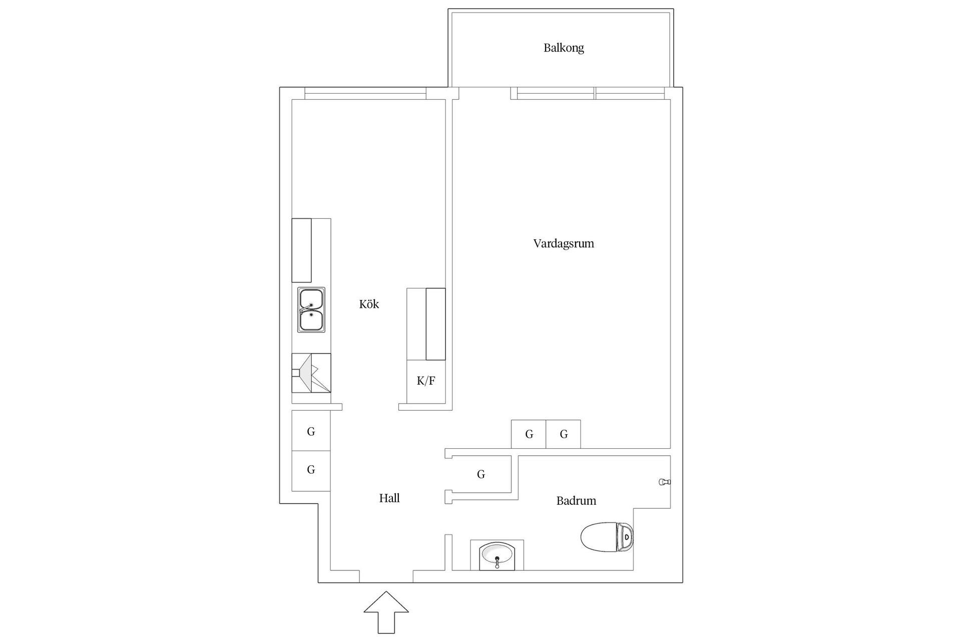Bostadsrätt, Norra gubberogatan 17, Olskroken, Göteborg