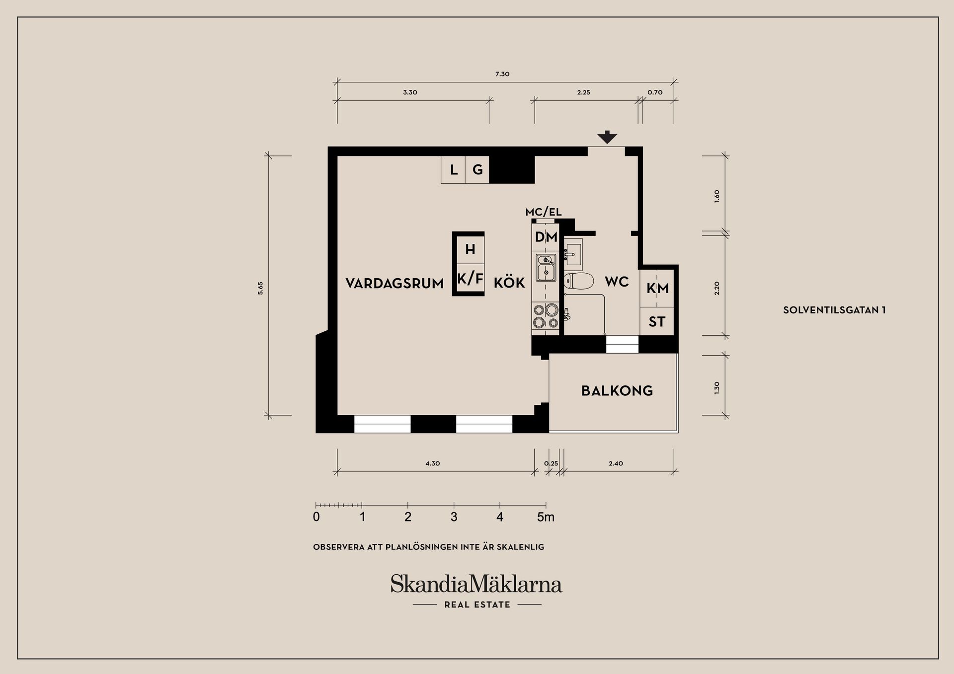 Bostadsrätt, Solventilsgatan 1, Centrala Hisingen - Kvillebäcken, Göteborg