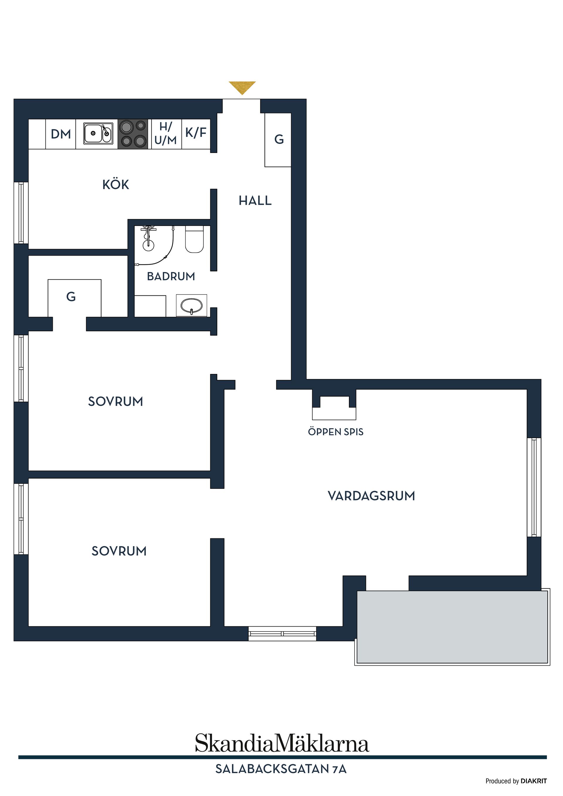Bostadsrätt, Salabacksgatan 7A, Salabacke, Uppsala